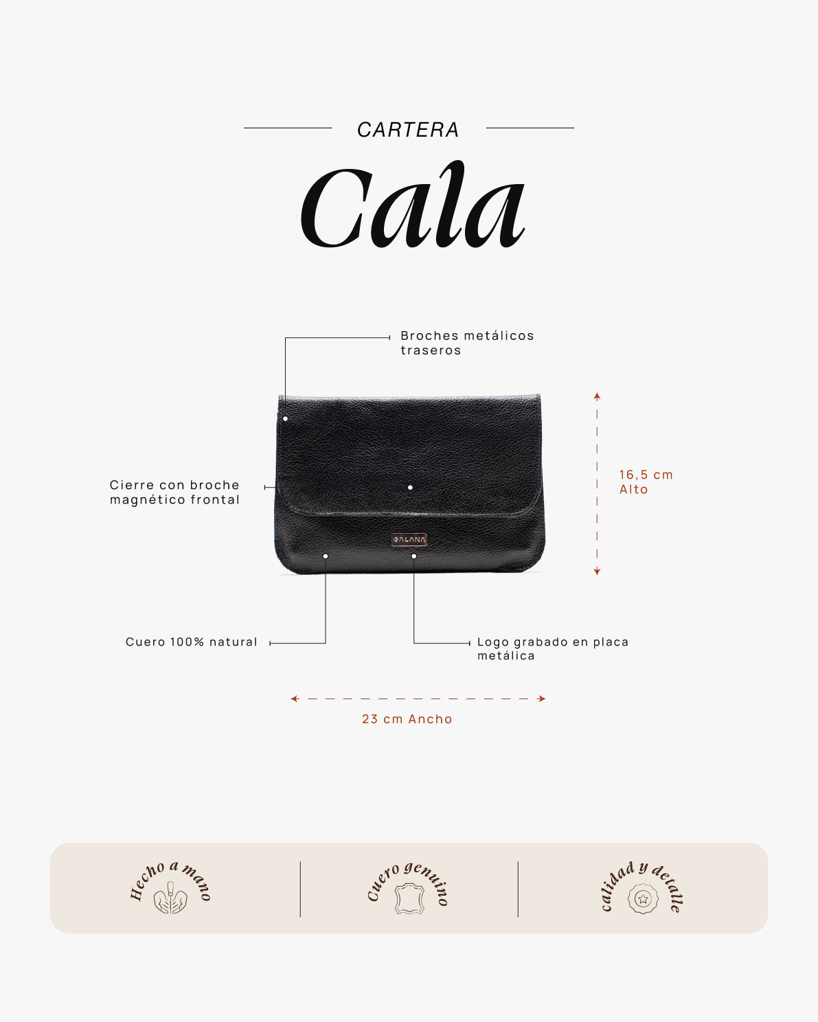 Cartera Cala Negro - Galana