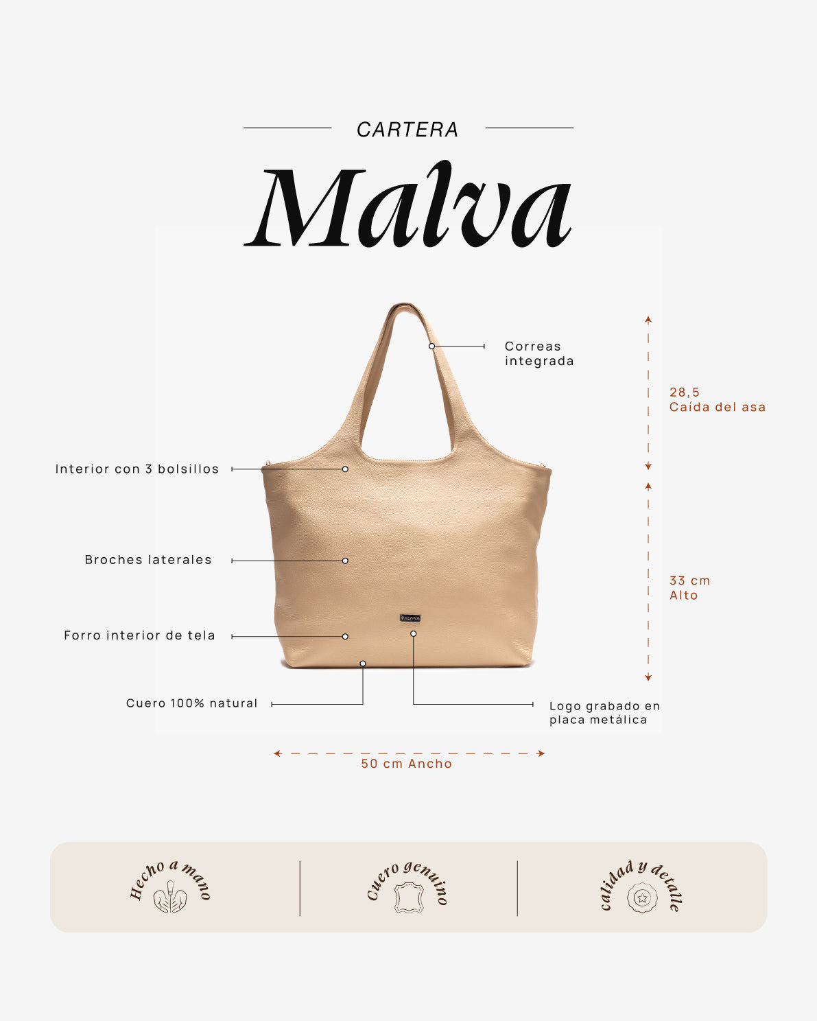 Cartera Malva Crudo - Galana