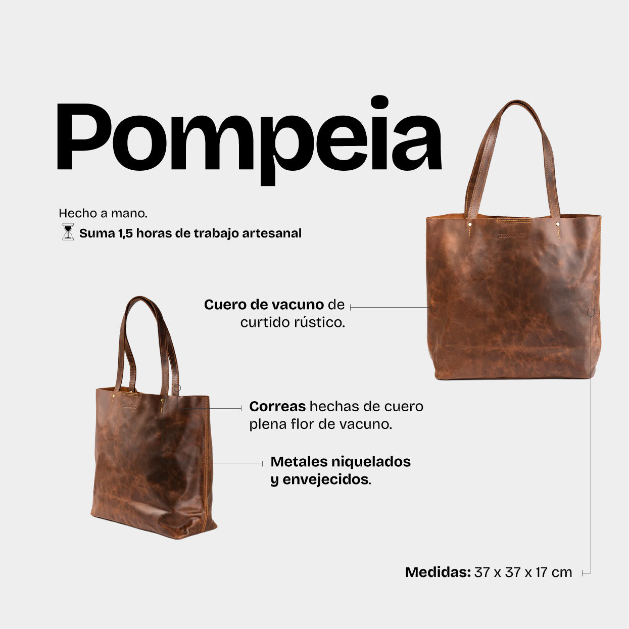 Cartera Pompeia Café - Trauko
