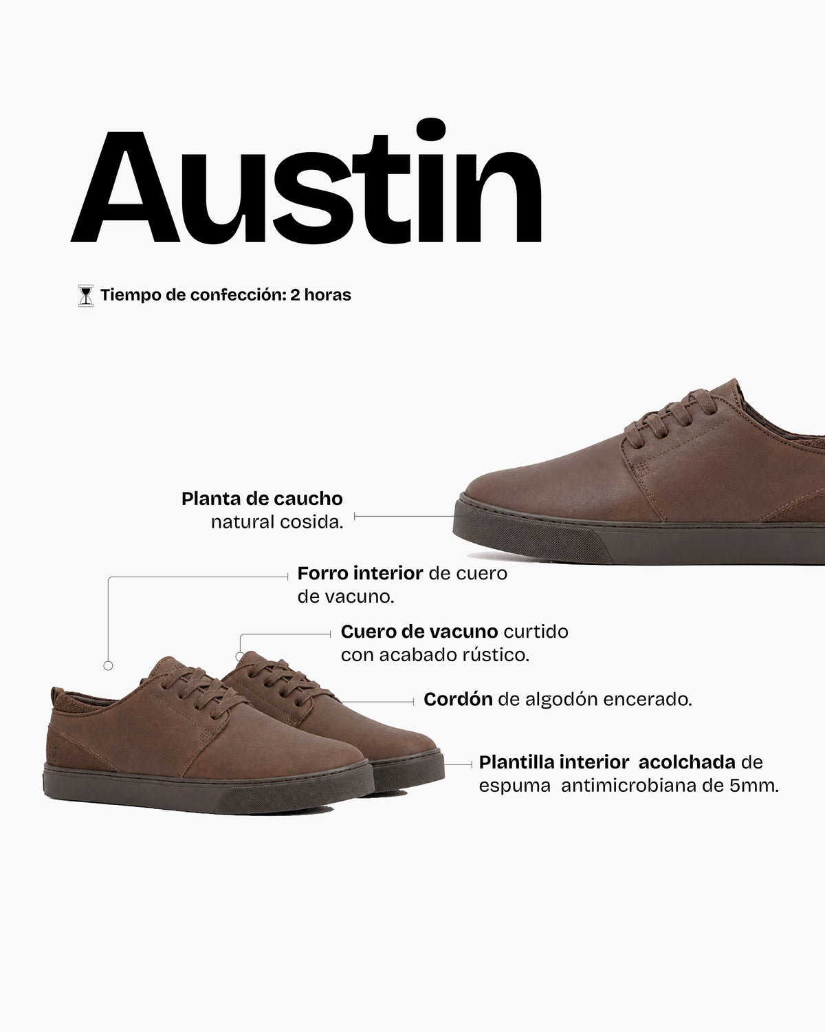 Zapatilla Hombre Austin Chocolate - Trauko