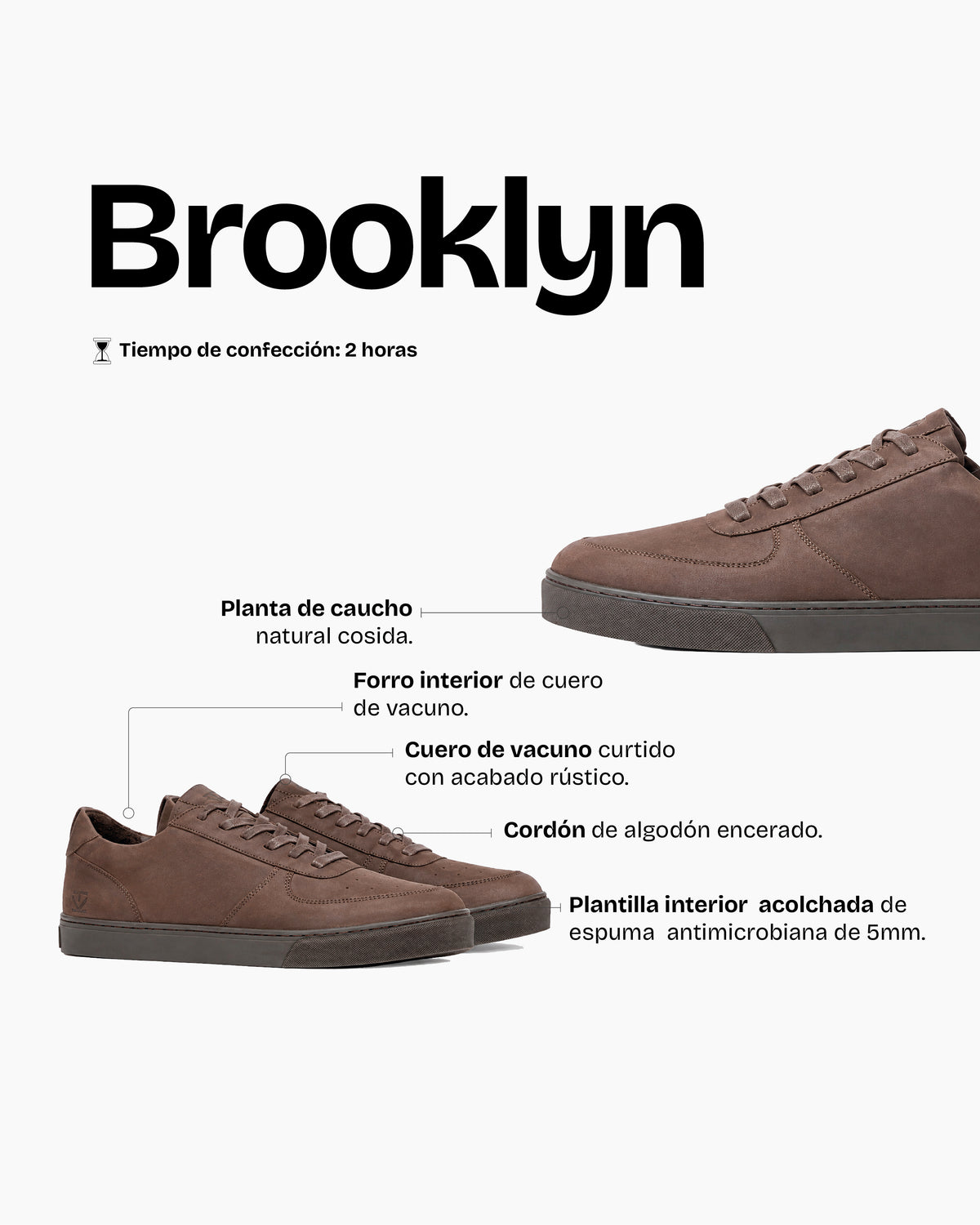 Zapatilla Hombre Brooklyn Chocolate - Trauko