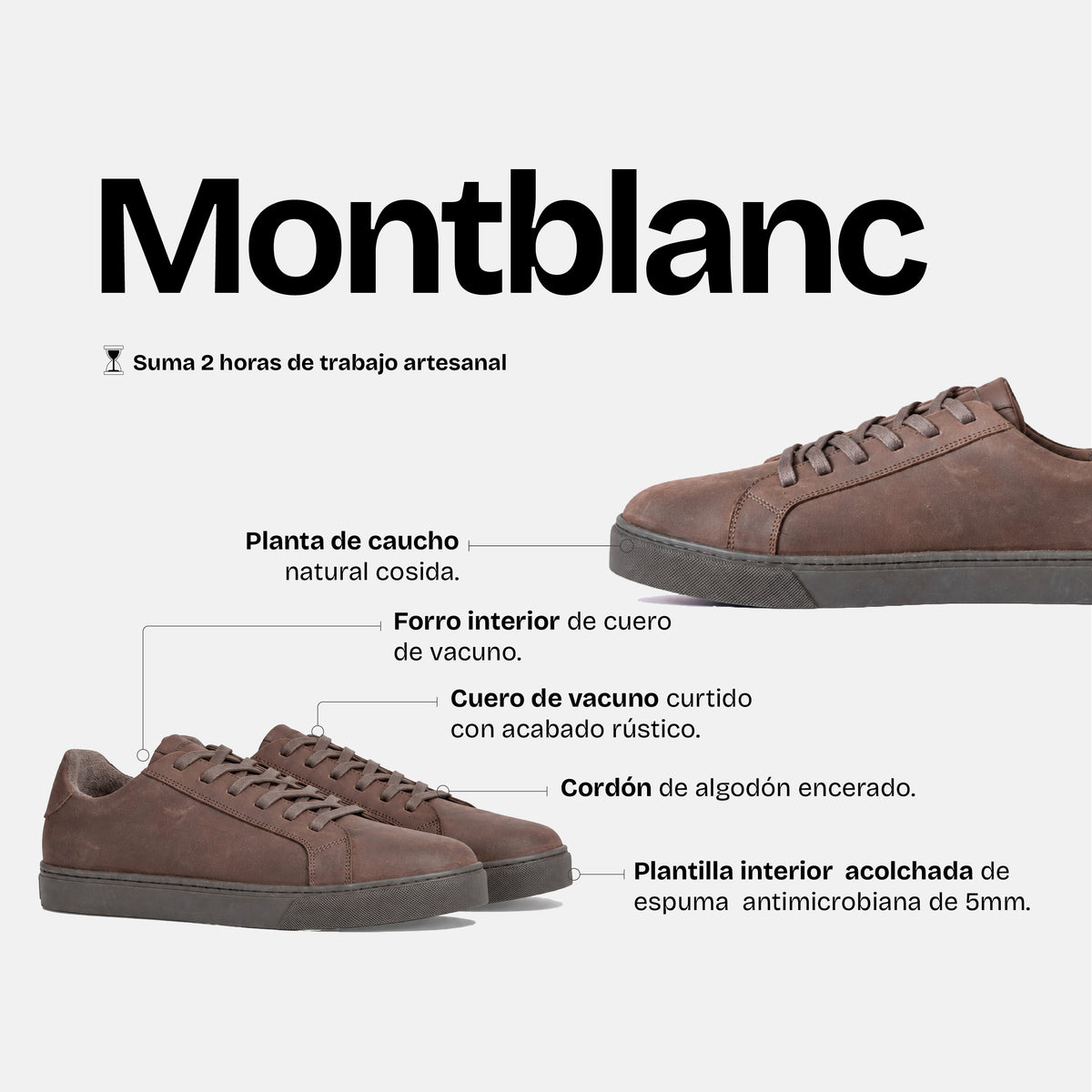 Zapatilla Hombre Montblanc Chocolate