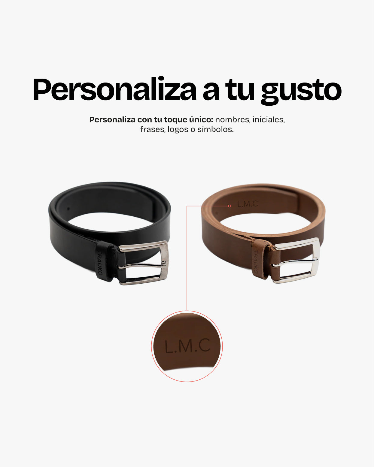 Cinturón Casual Negro - Trauko