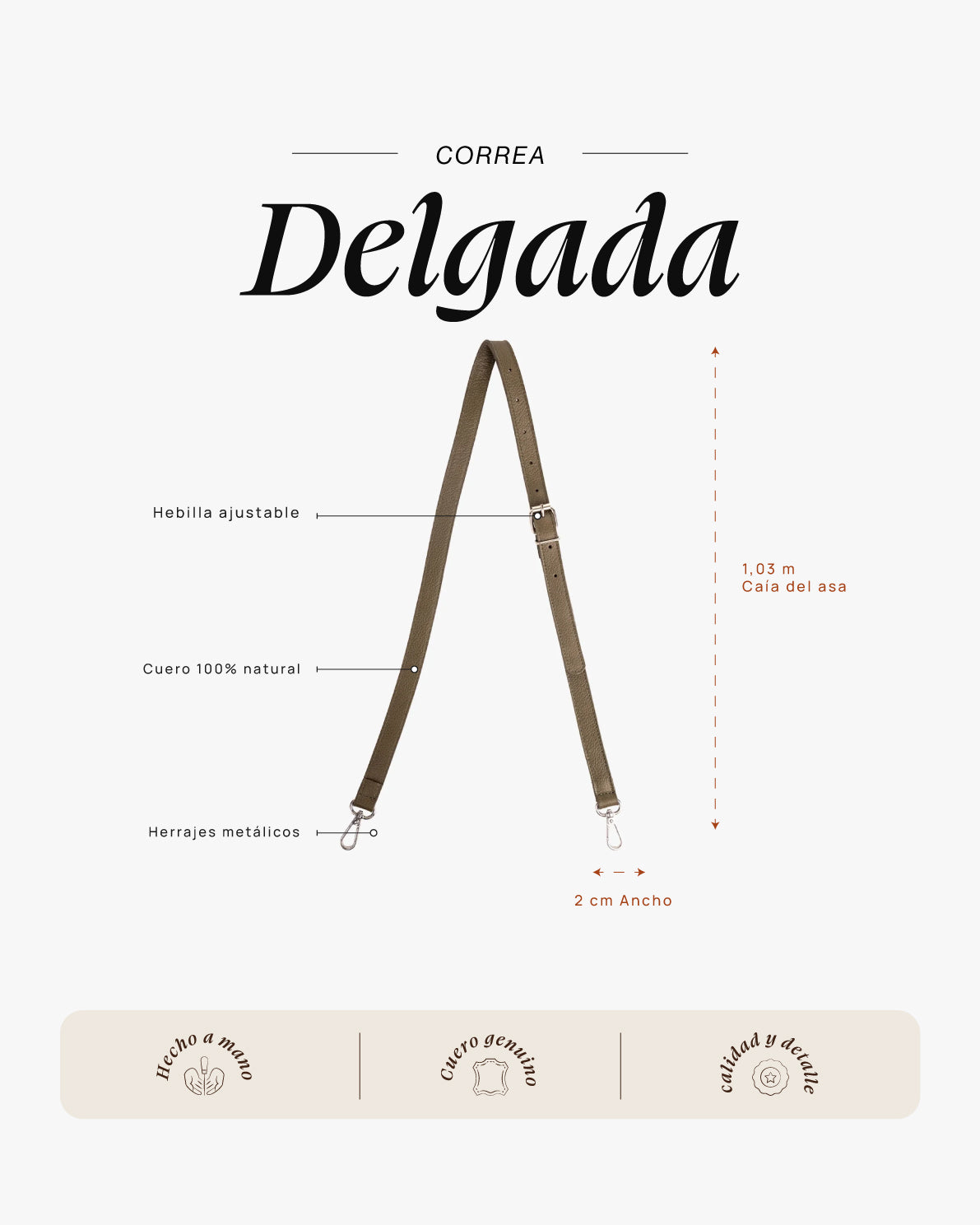 Correa Delgada Verde - Galana