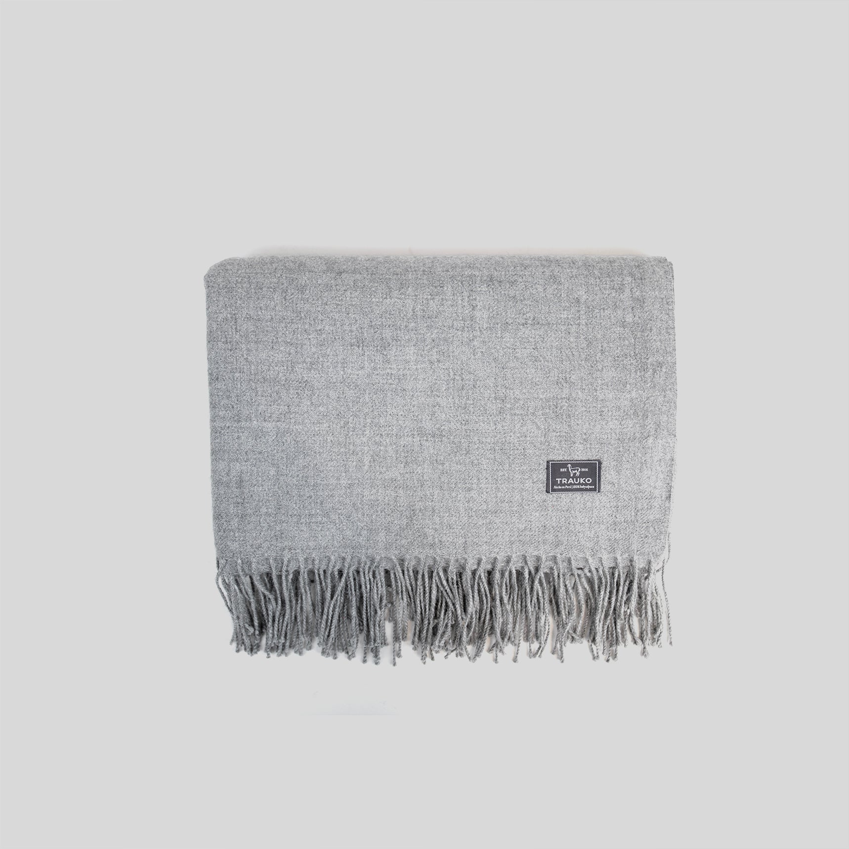 Manta Baby Alpaca Gris