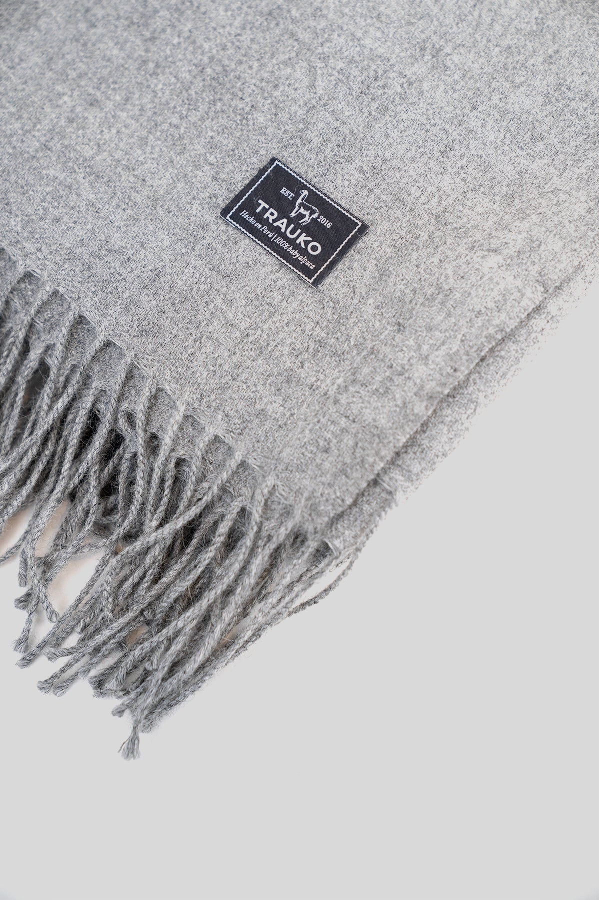 Manta Baby Alpaca Gris