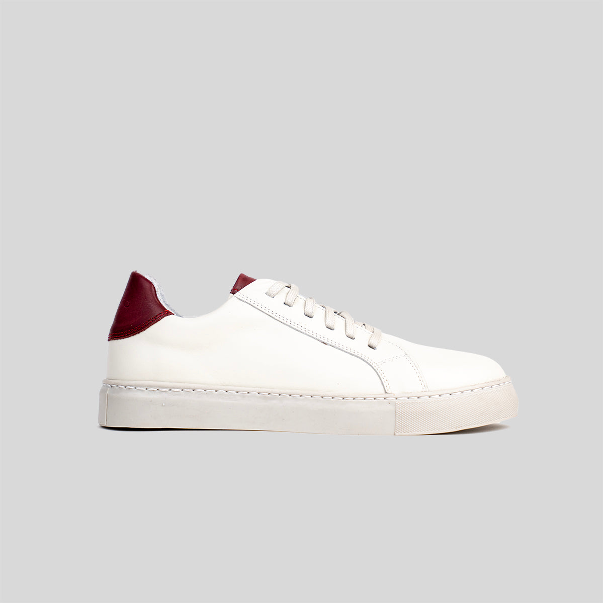 Zapatilla Hombre Montblanc Blanco/Burdeo