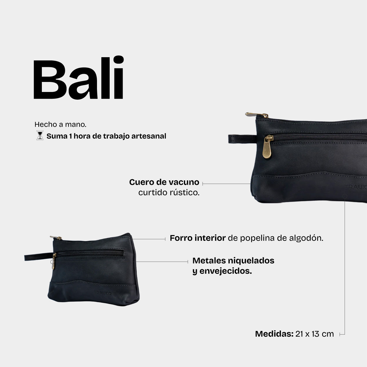 Neceser Bali Negro - Trauko