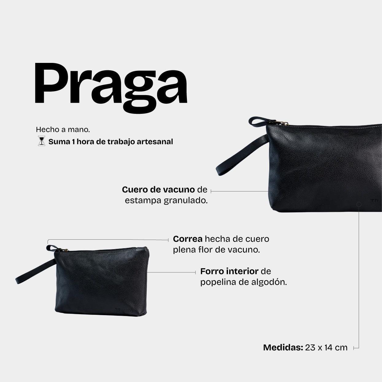 Neceser Praga Negro - Trauko