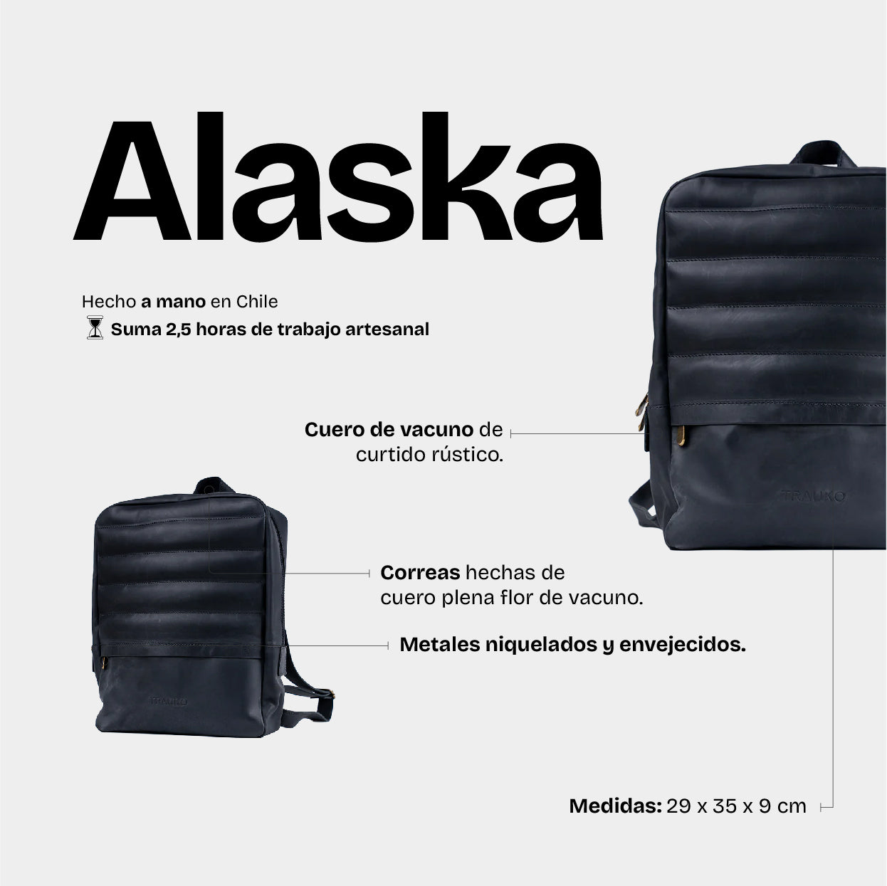 Mochila Alaska Negro