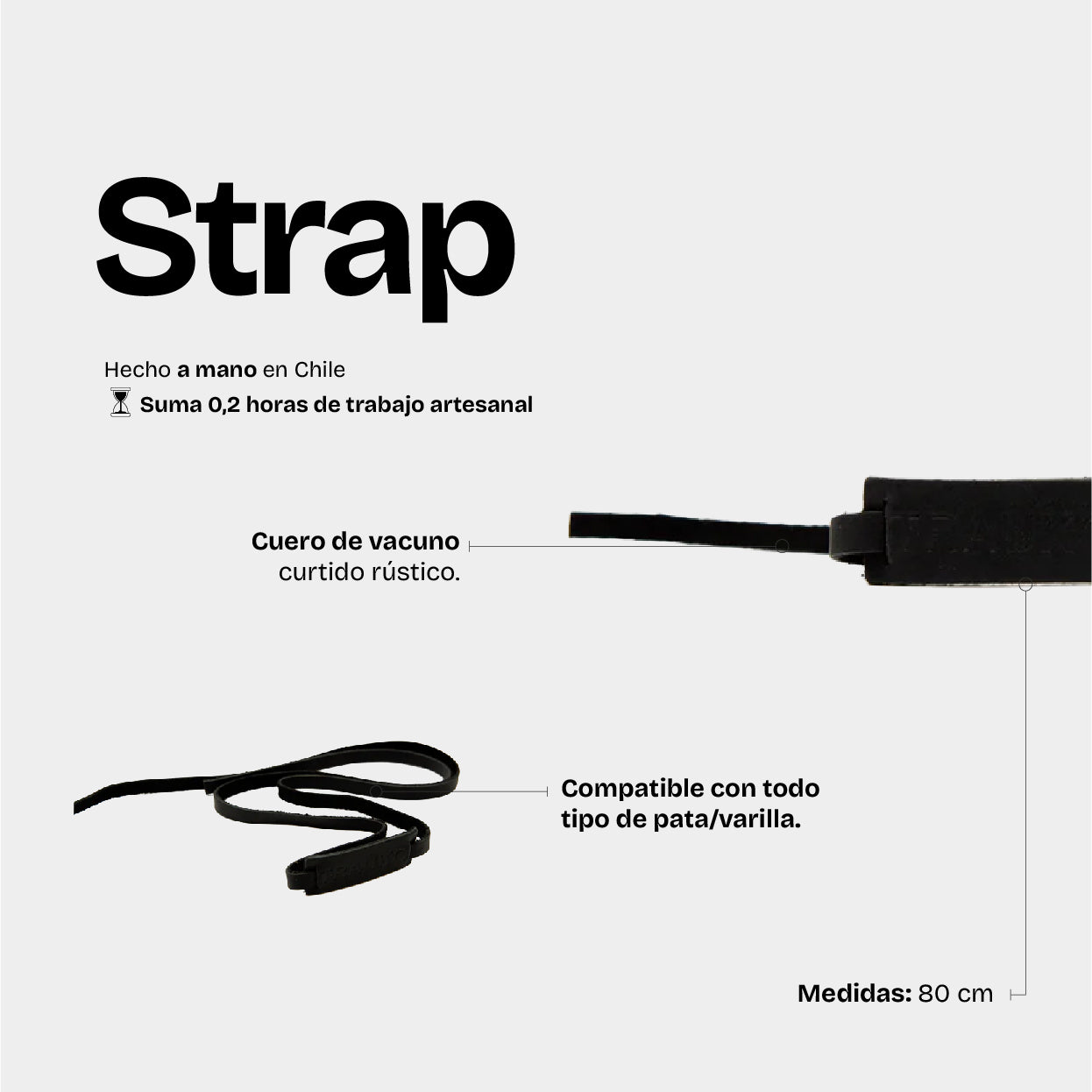 Strap Anteojos Negro