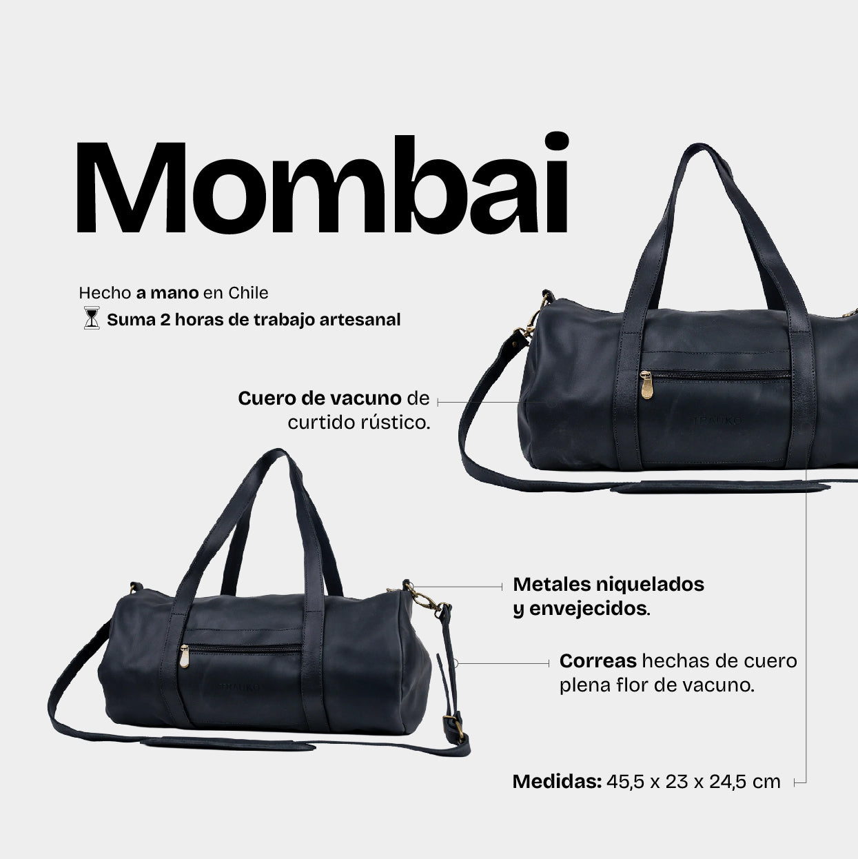 Bolso Mombai Negro