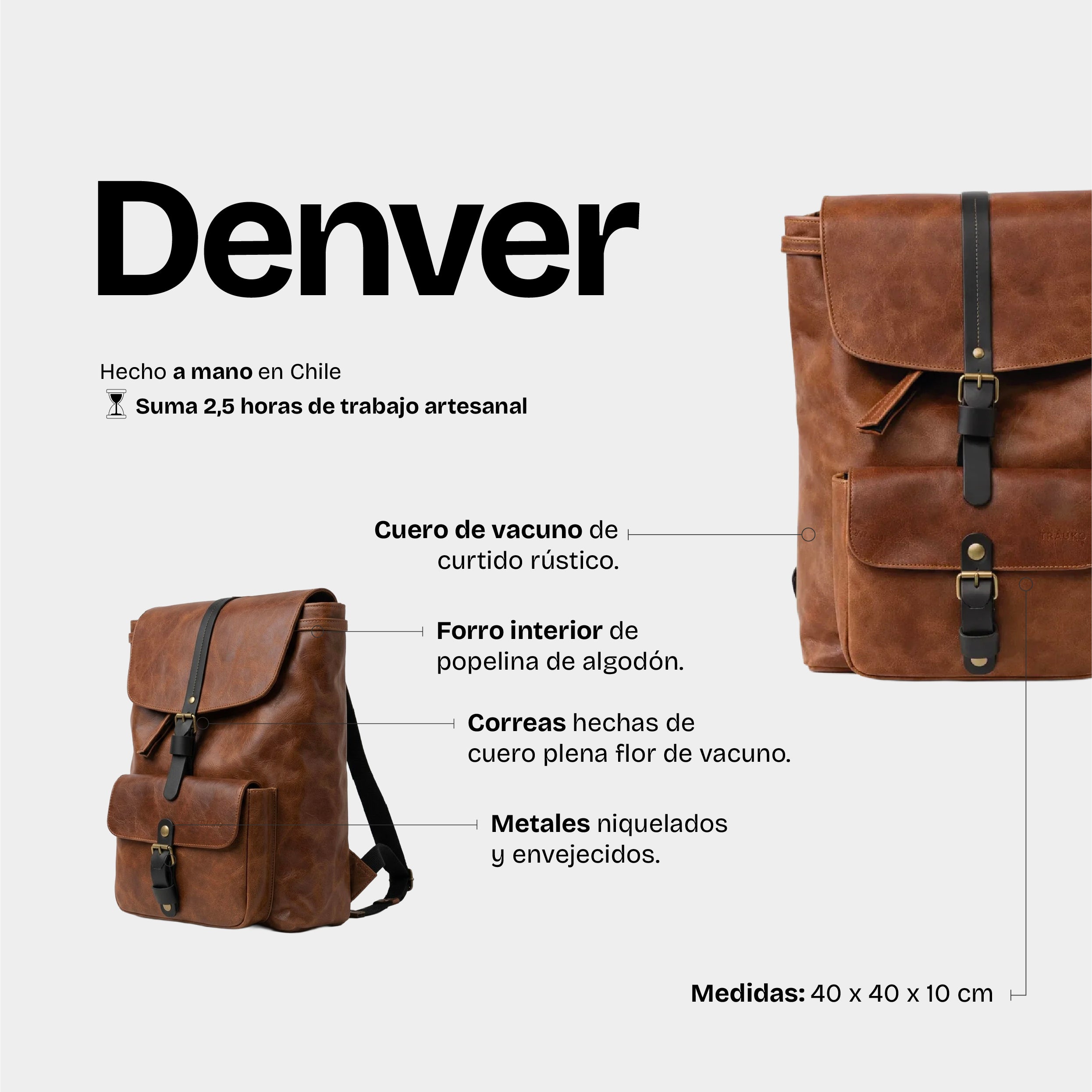 Mochila Denver Moca