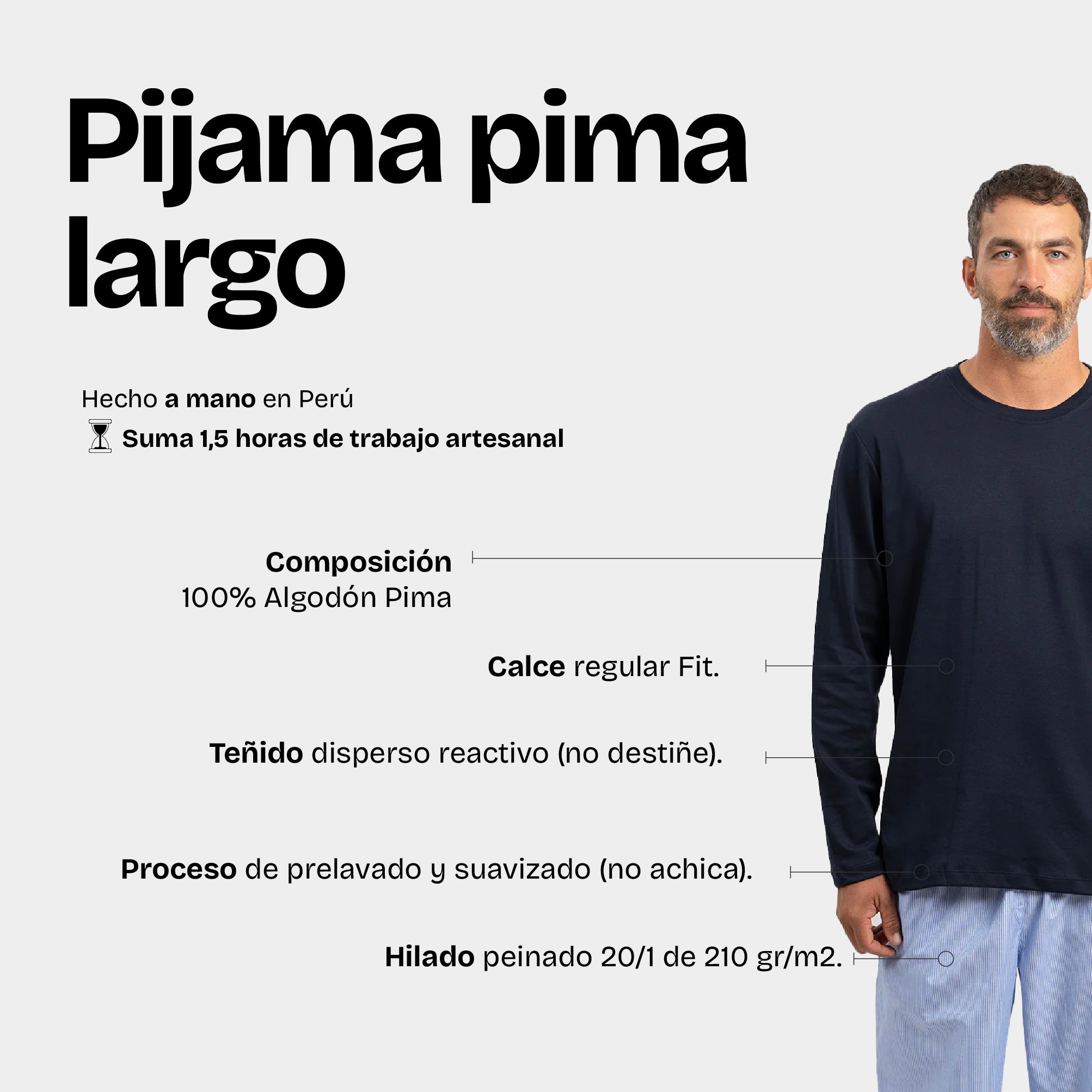 Pijama Pima Largo