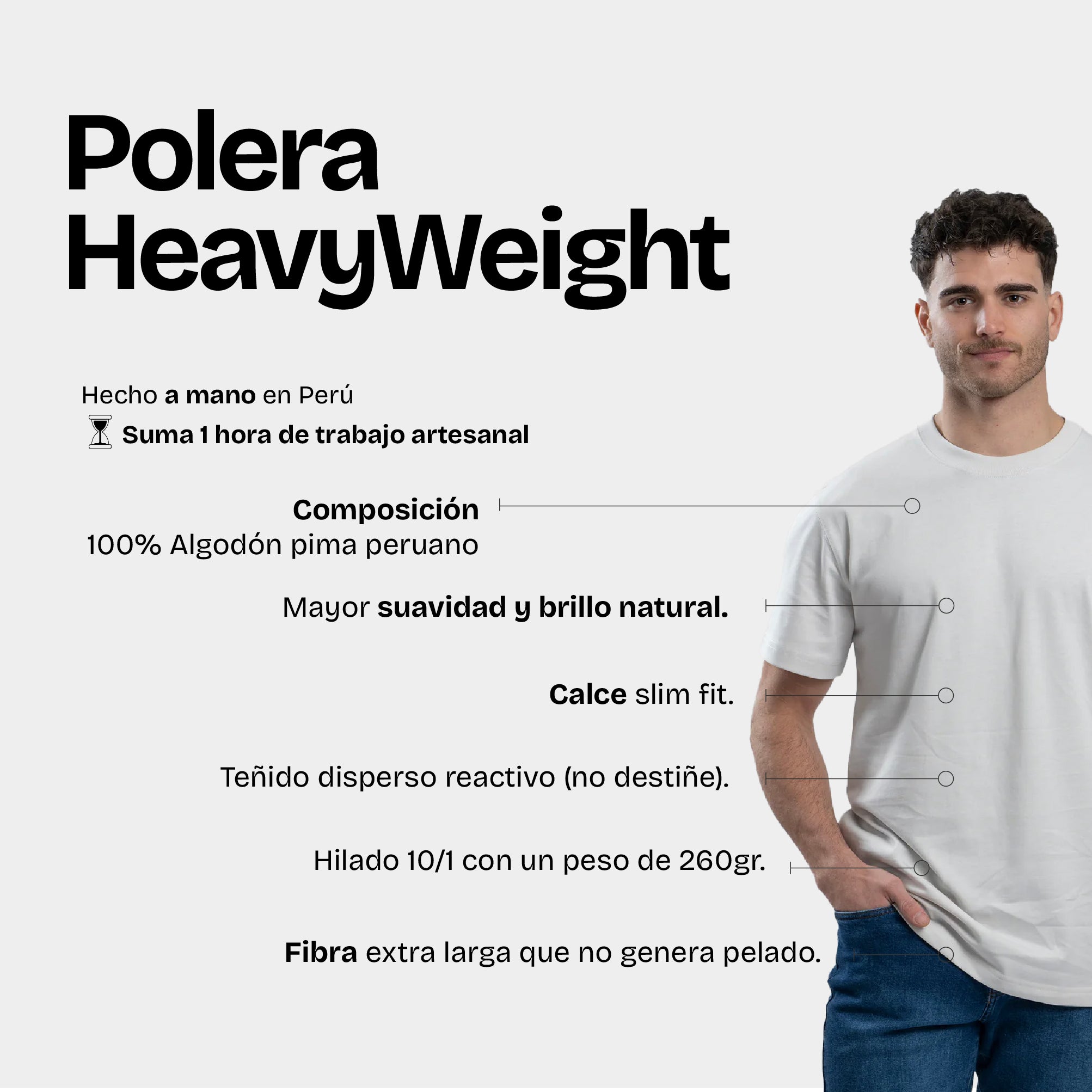 Polera HeavyWeight  White
