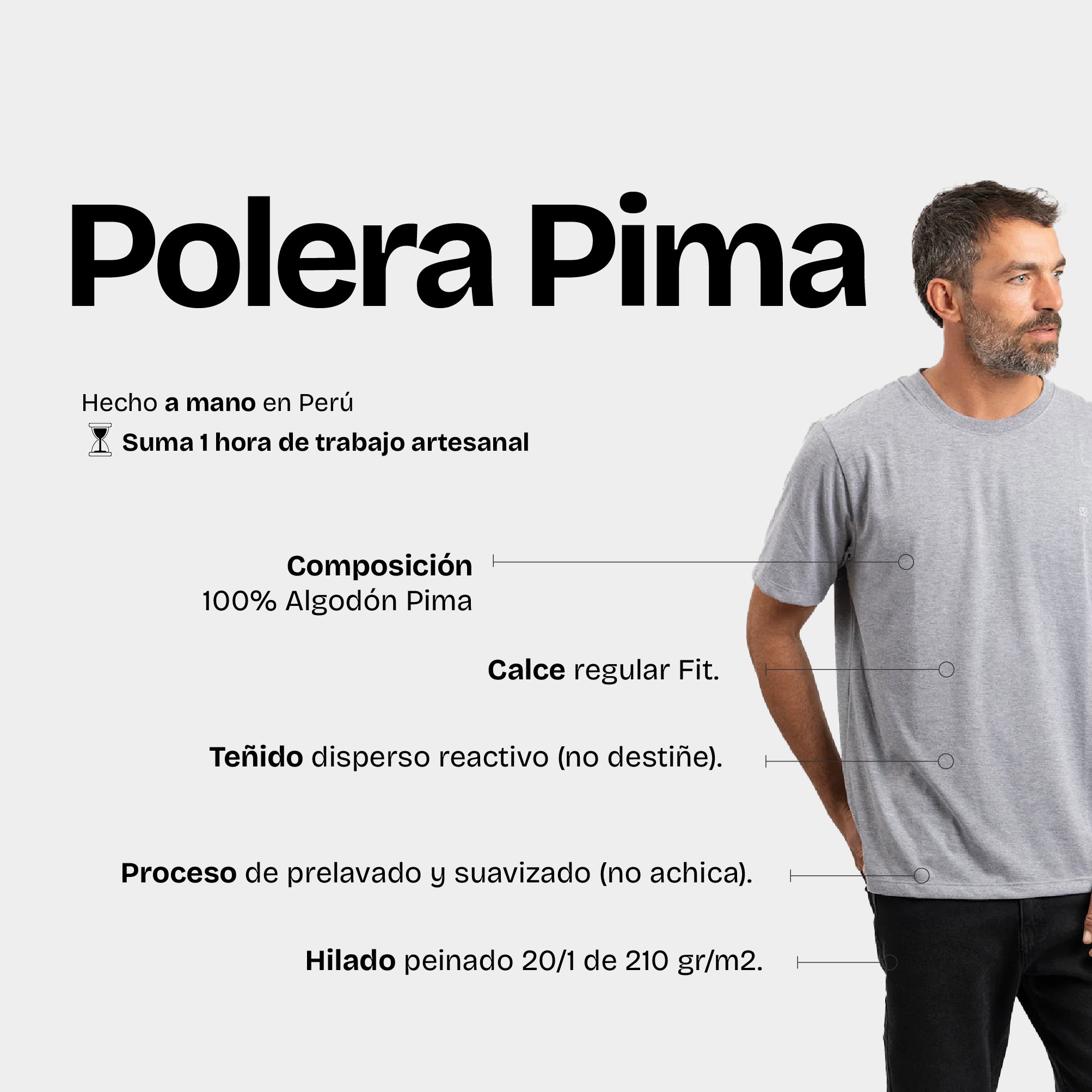 Polera Pima Melange