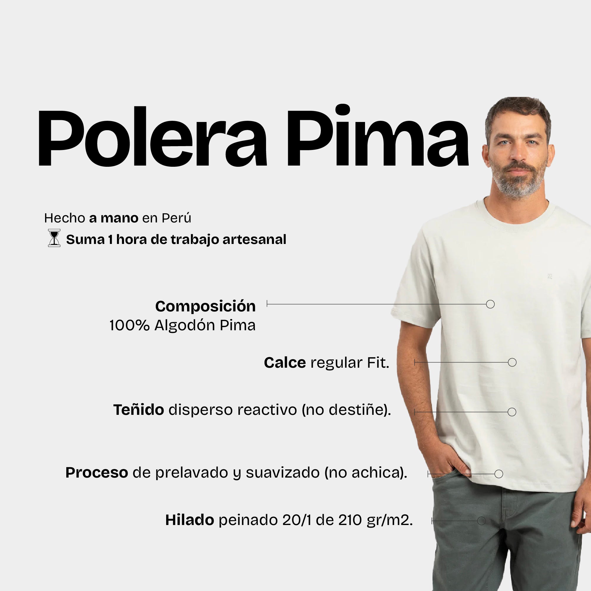Polera Pima Crema