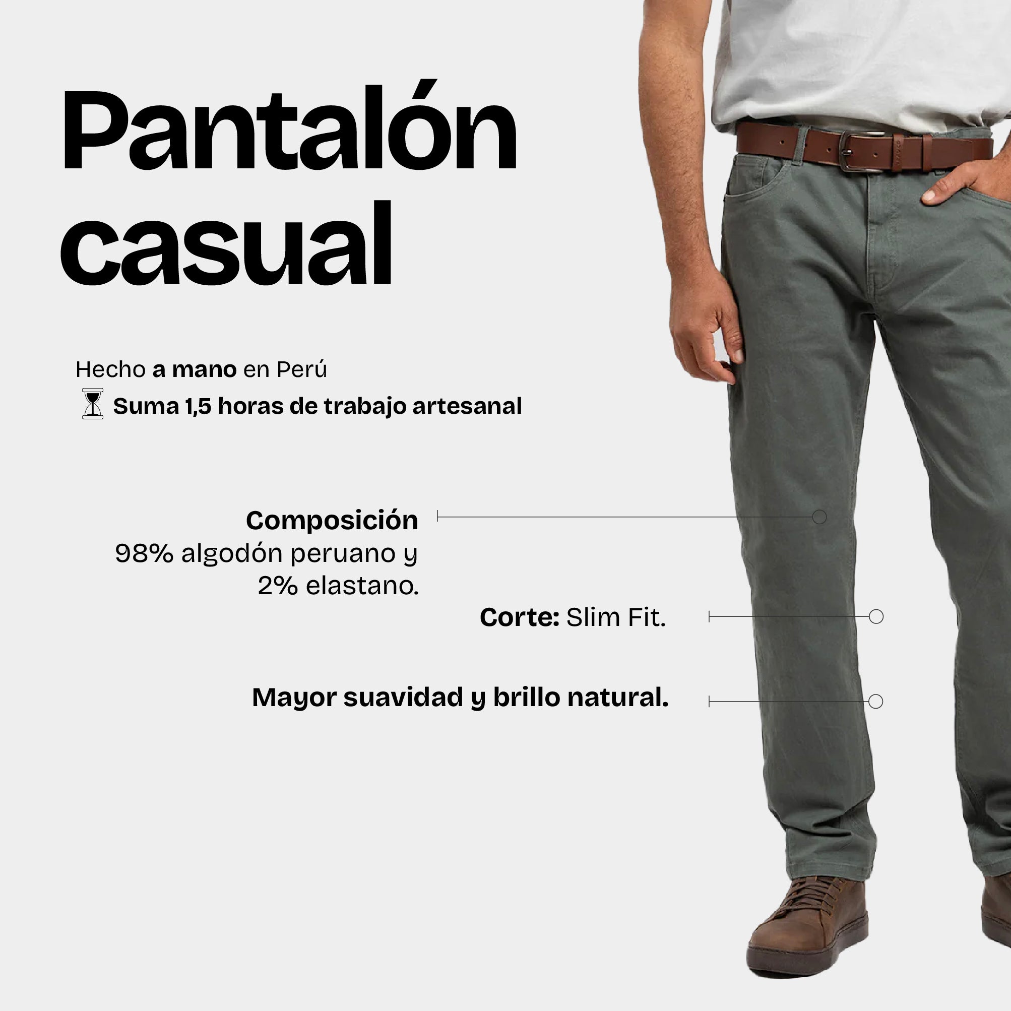 Pantalón Casual Olivo