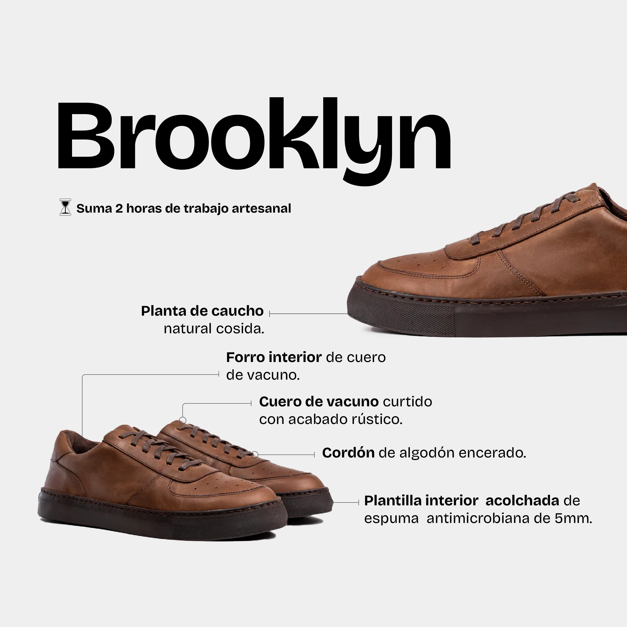 Zapatilla Hombre Brooklyn Moca