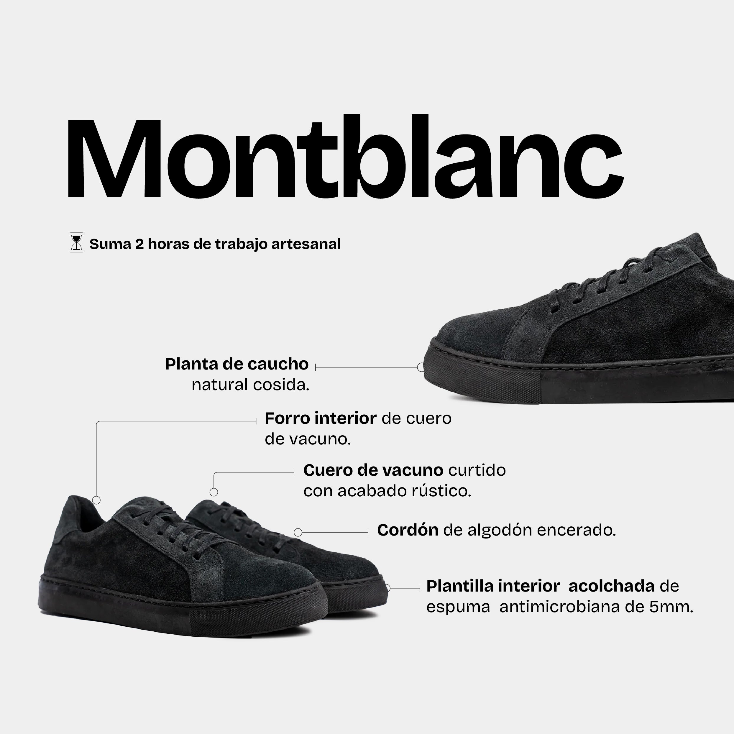 Zapatilla Hombre Montblanc Plomo