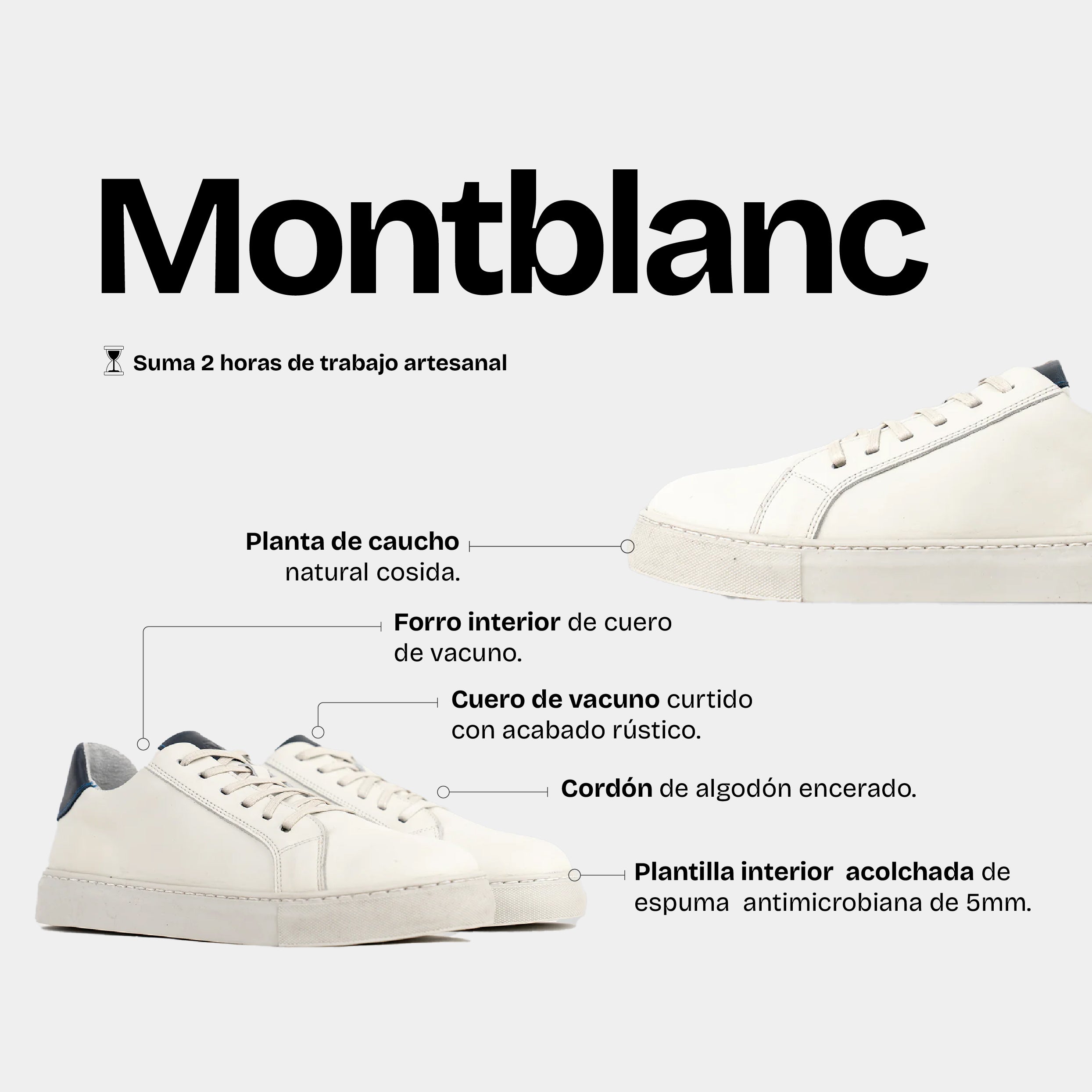 Zapatilla Hombre Montblanc Blanco/Azul