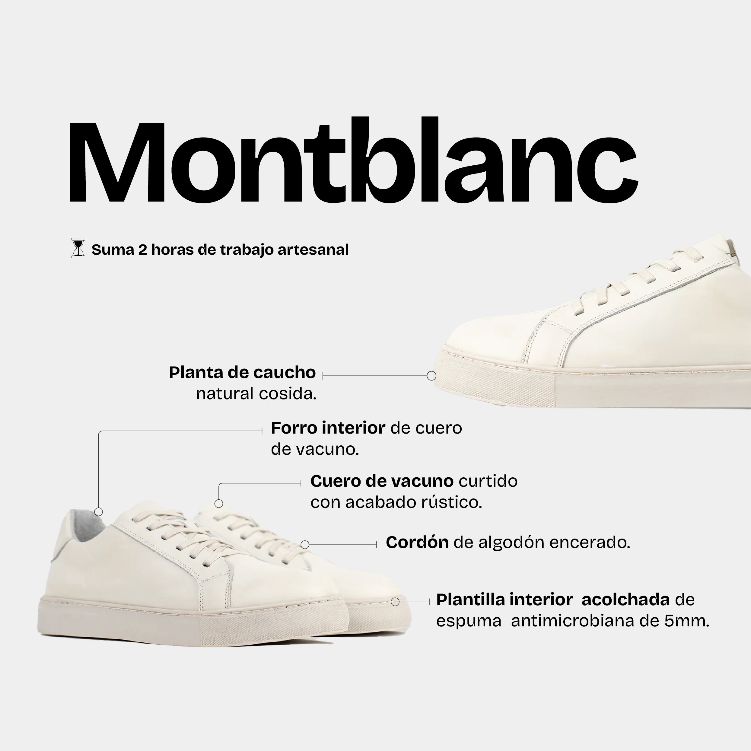 Zapatilla Hombre Montblanc Blanco