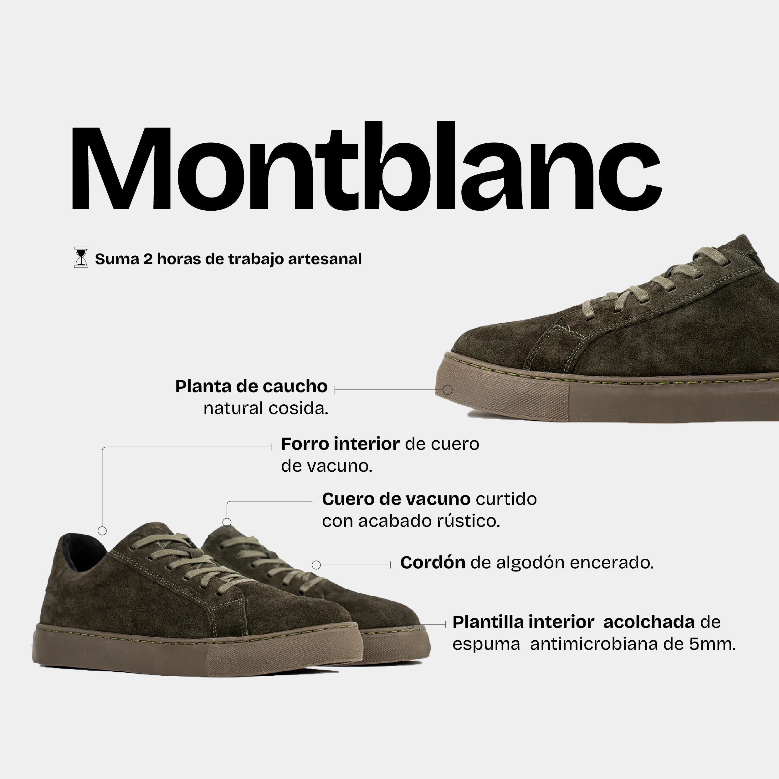 Zapatilla Hombre Montblanc Musgo
