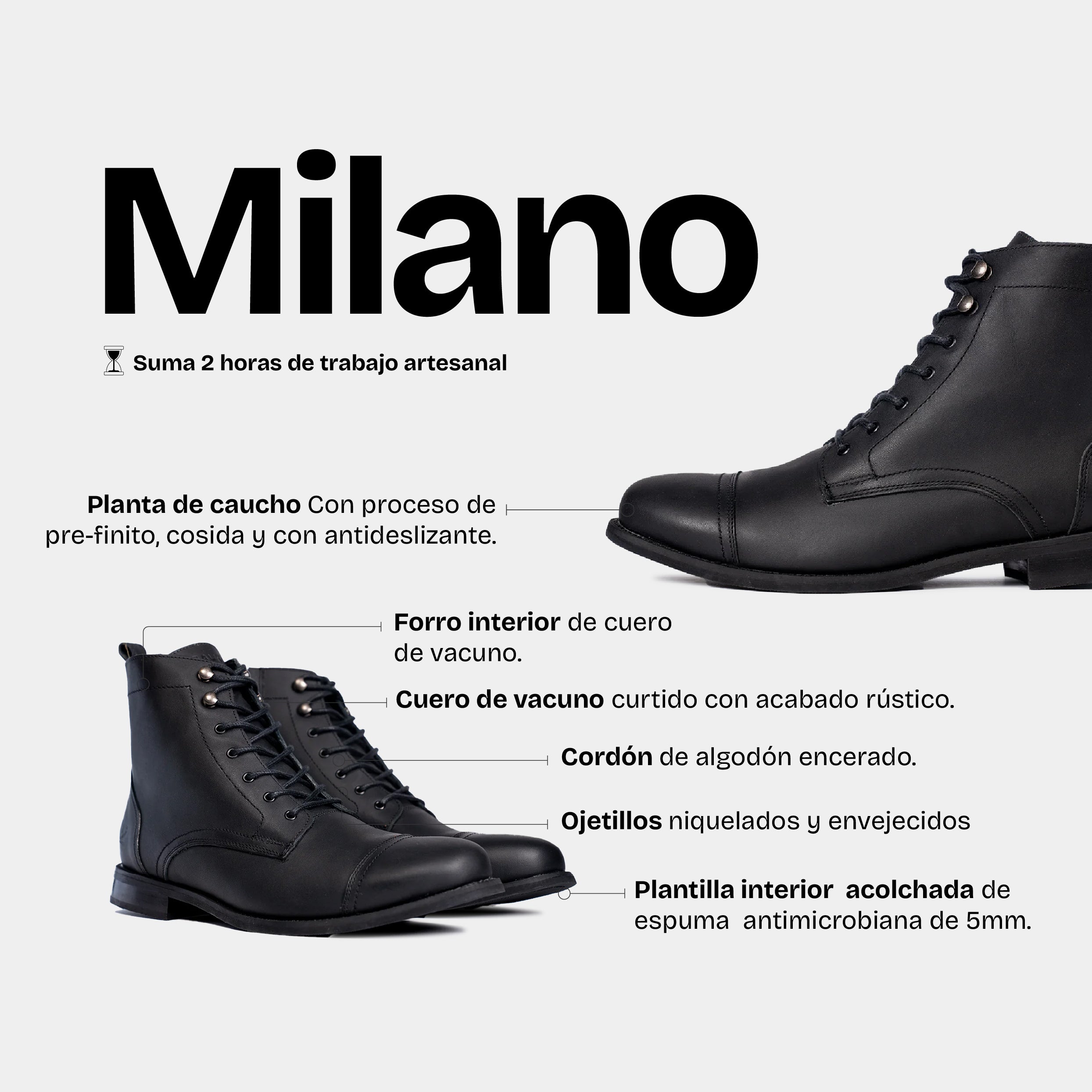 Botín Hombre Milano Mate