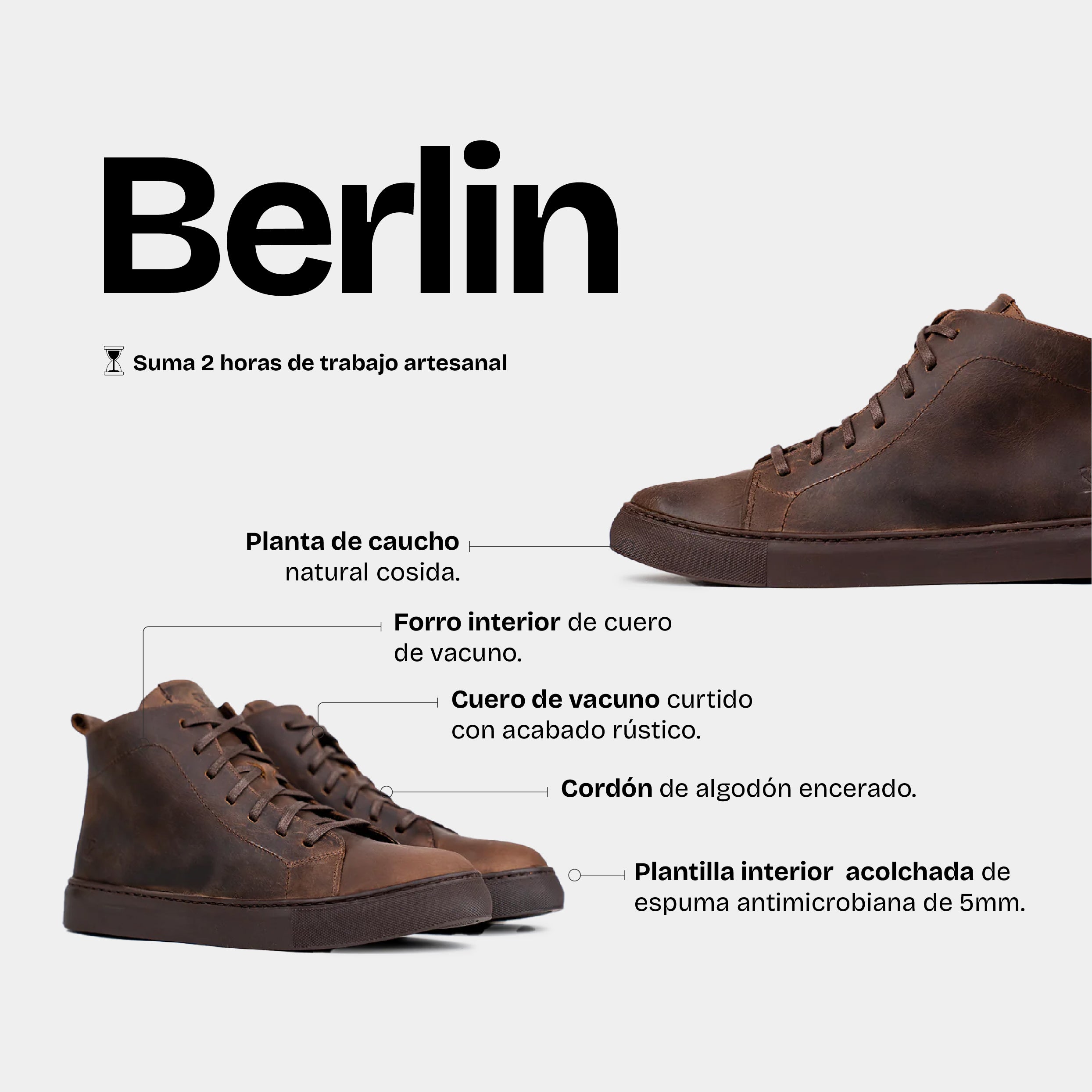Zapatilla Hombre Berlin Chocolate