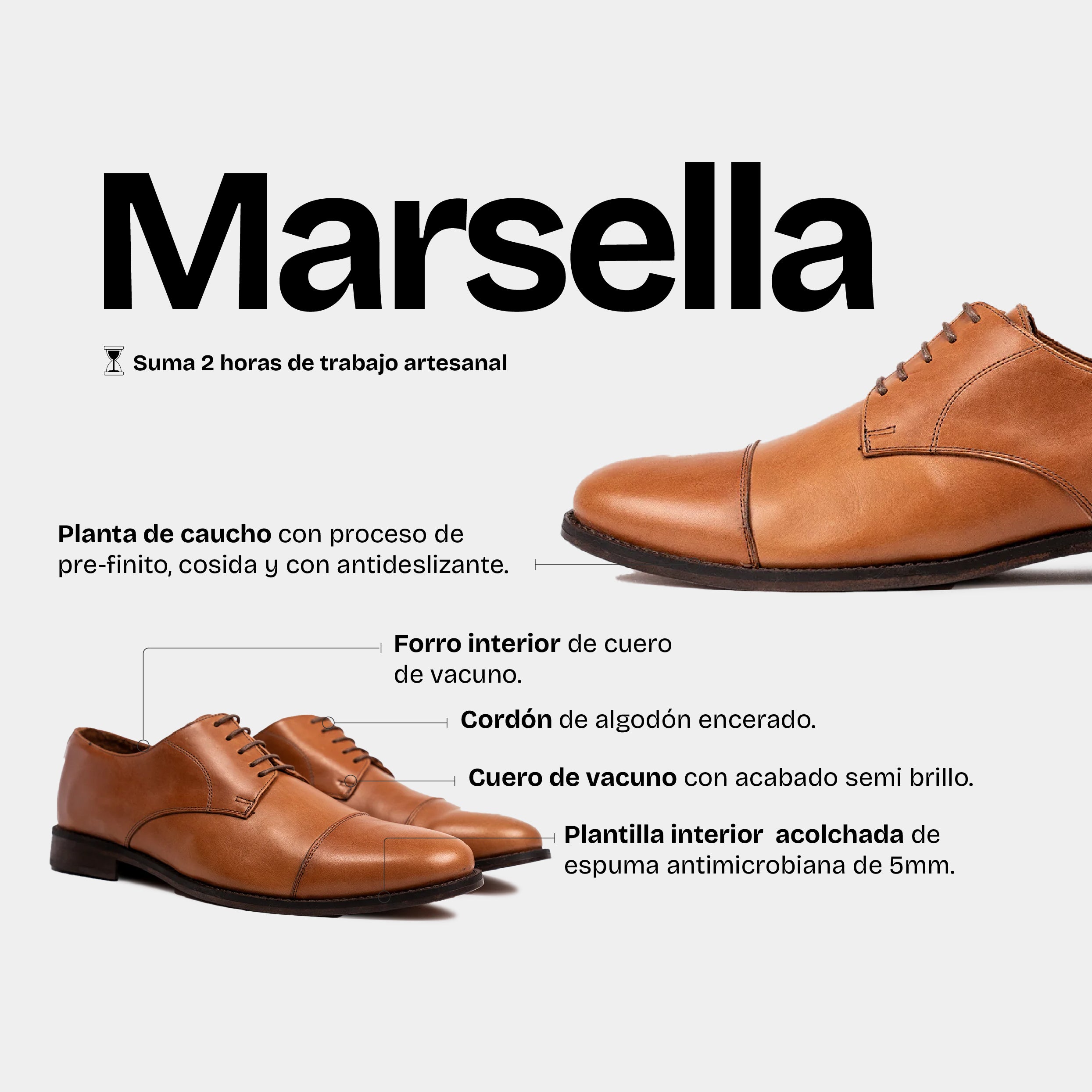Zapato Hombre Marsella Camel