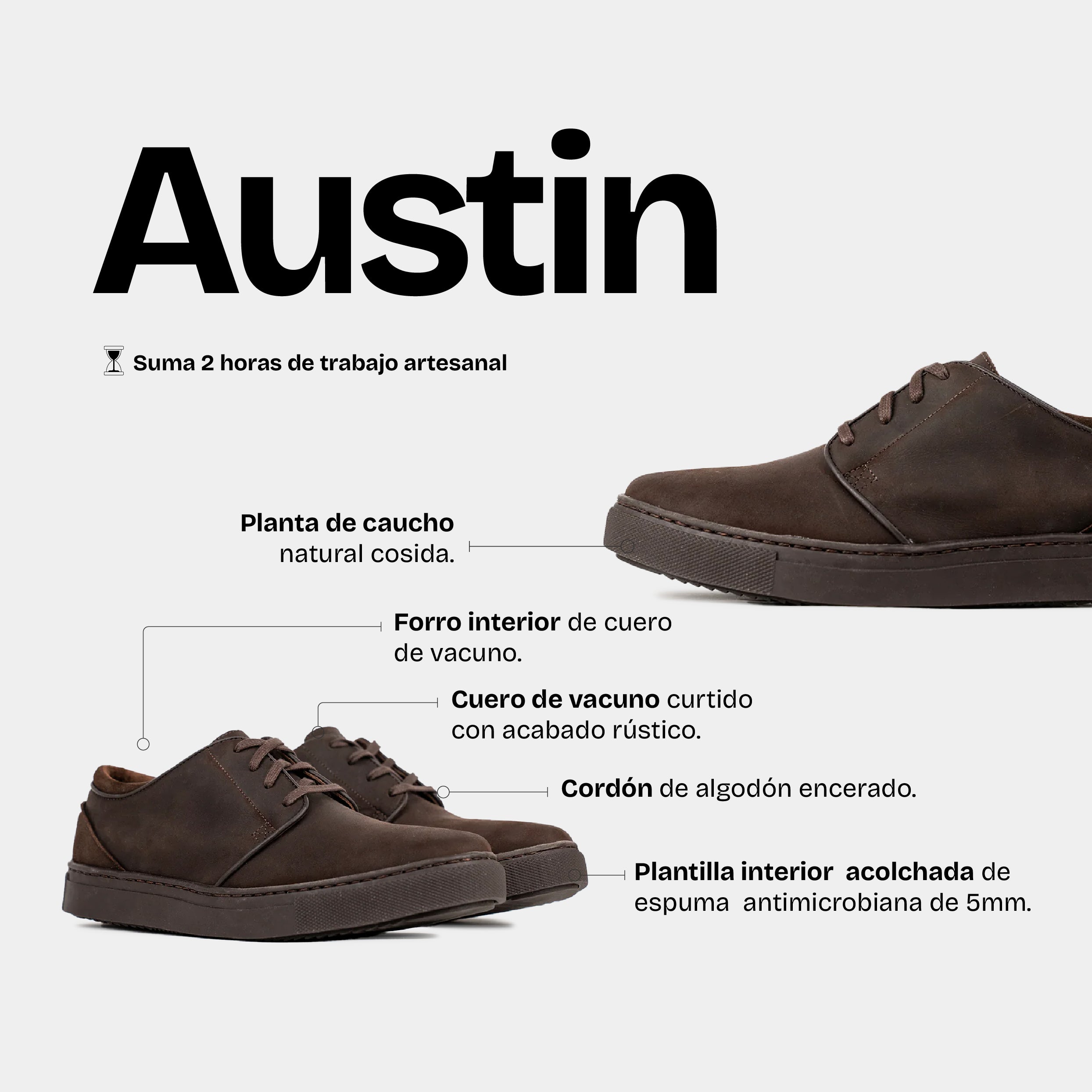 Zapatilla Hombre Austin Chocolate