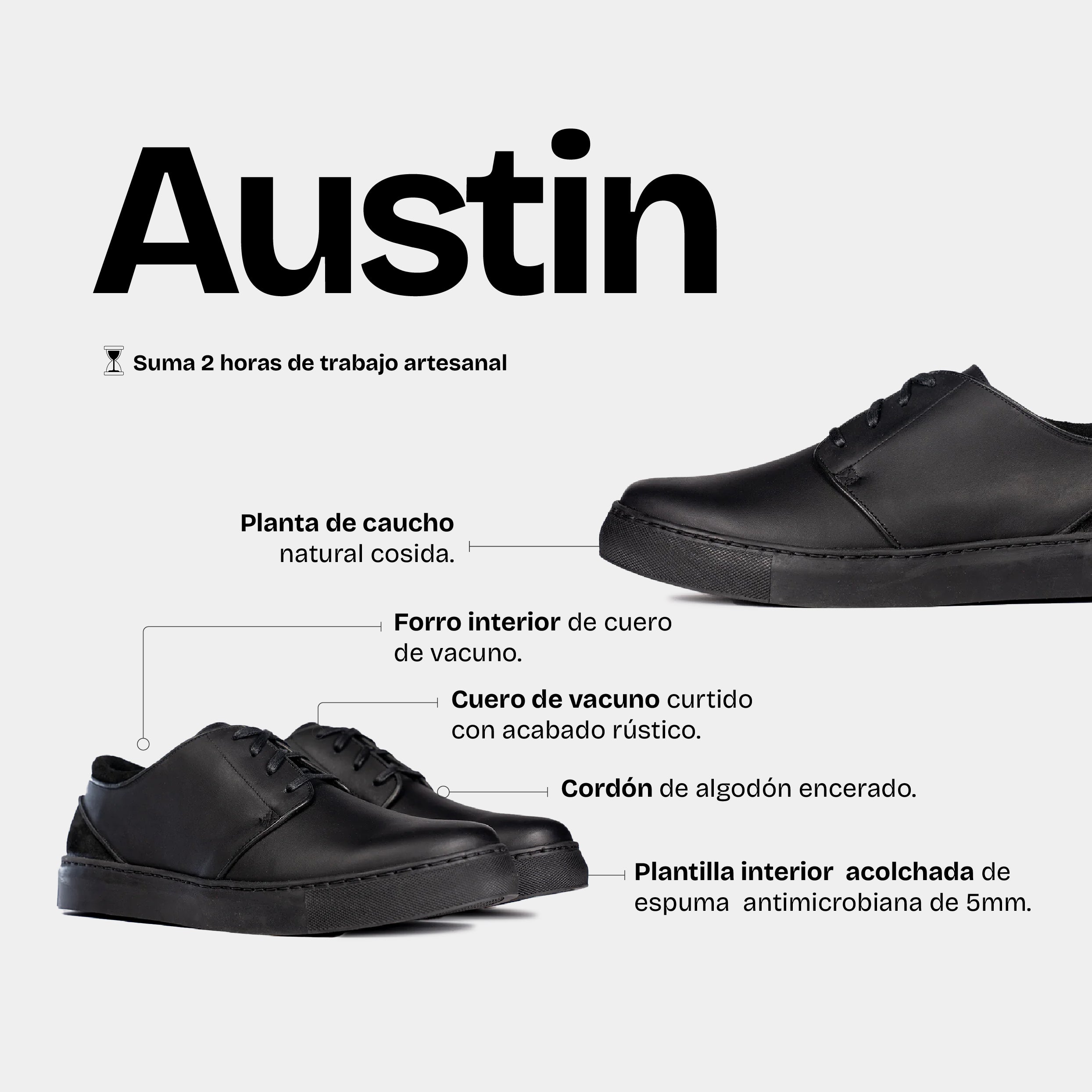 Zapatilla Hombre Austin Negro