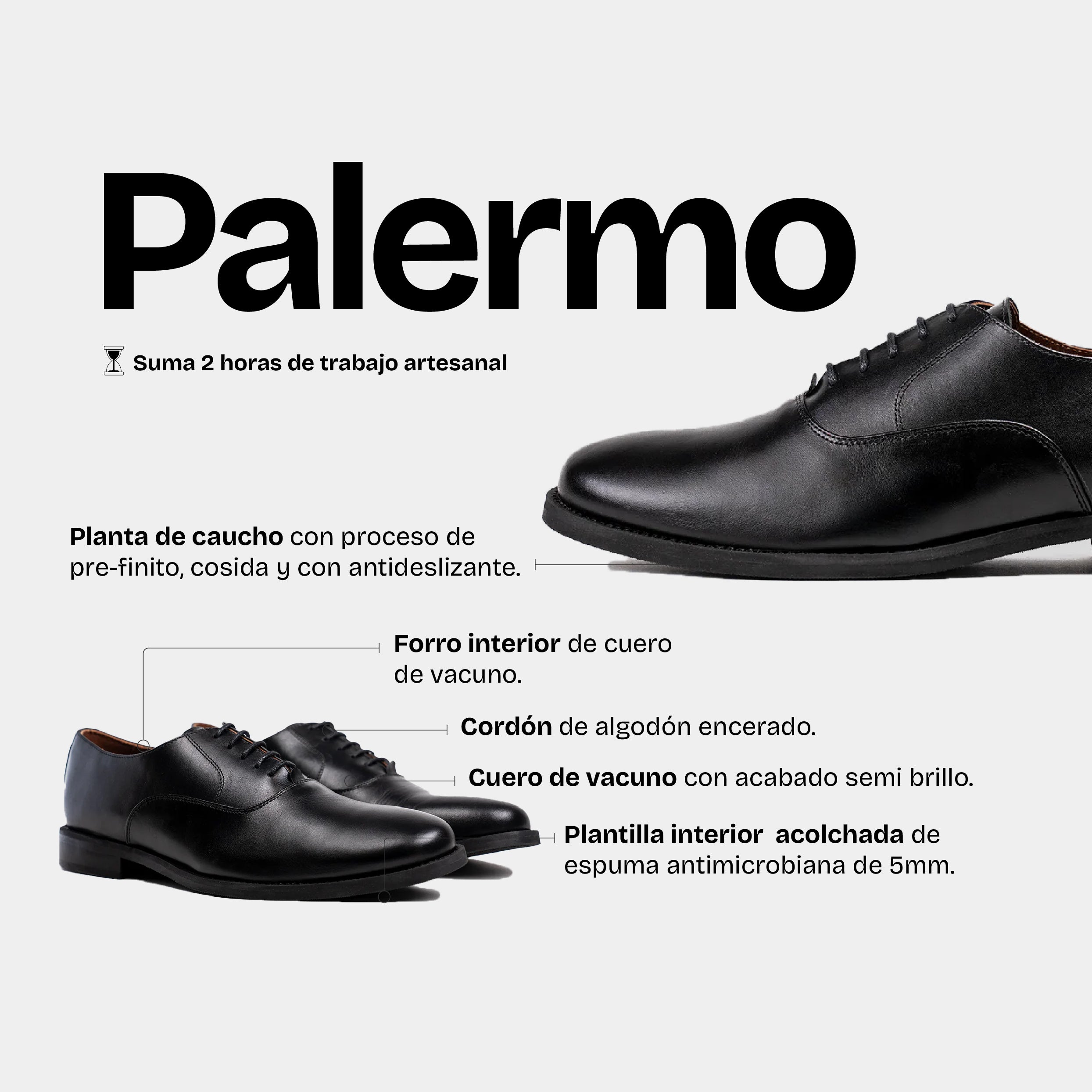 Zapato Hombre Palermo Negro