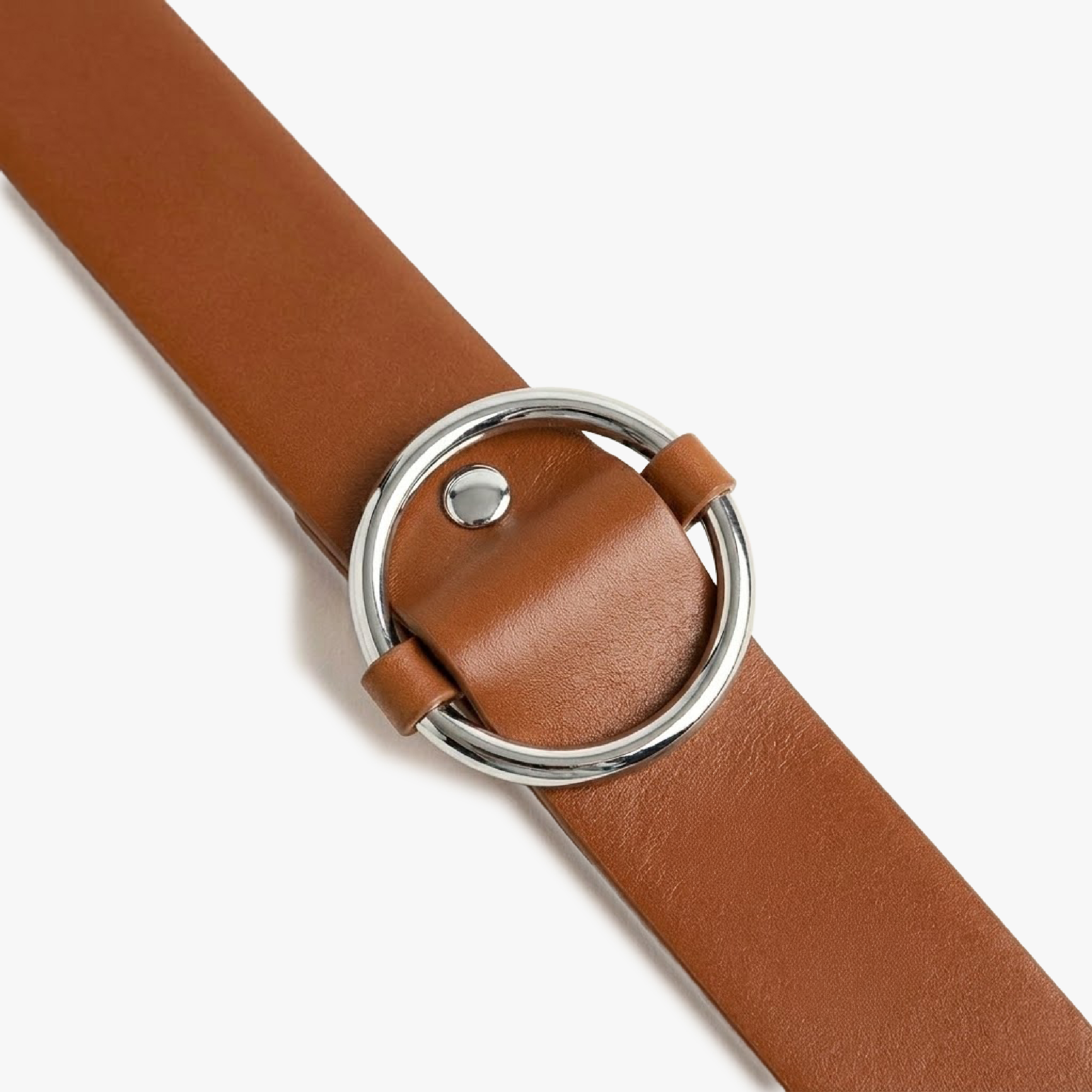 Cinturón Camelia Plateado Moca