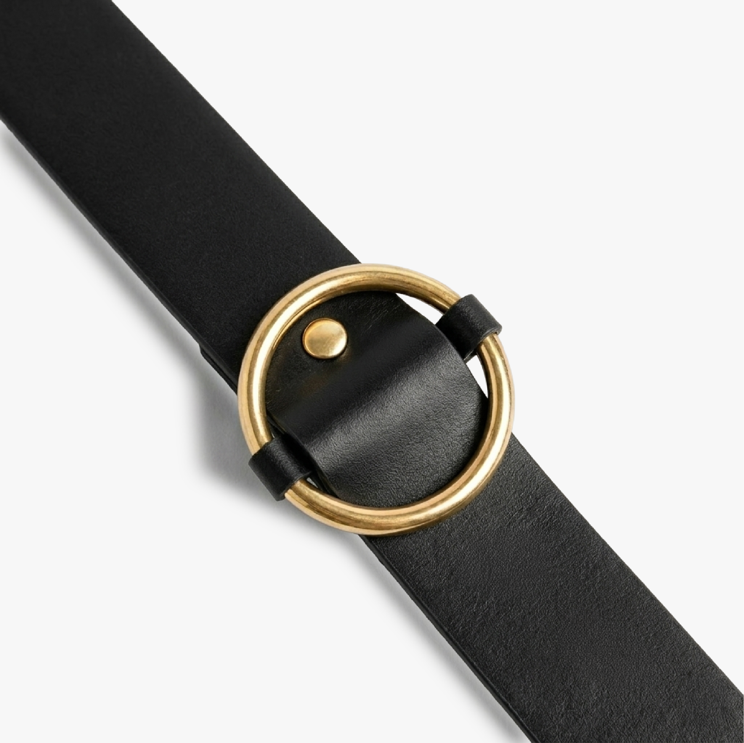 Cinturón Camelia Dorado Negro