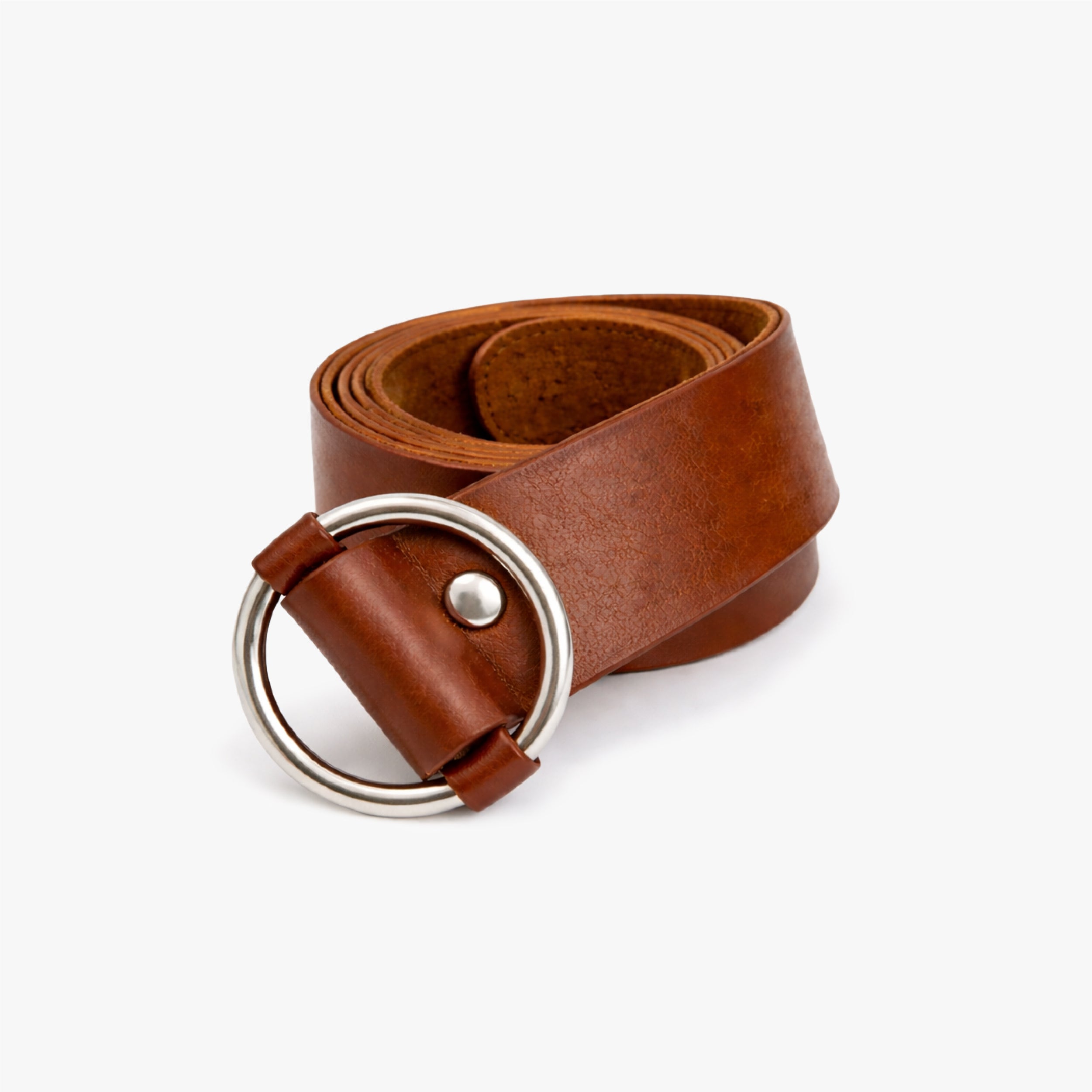 Cinturón Camelia Plateado Moca