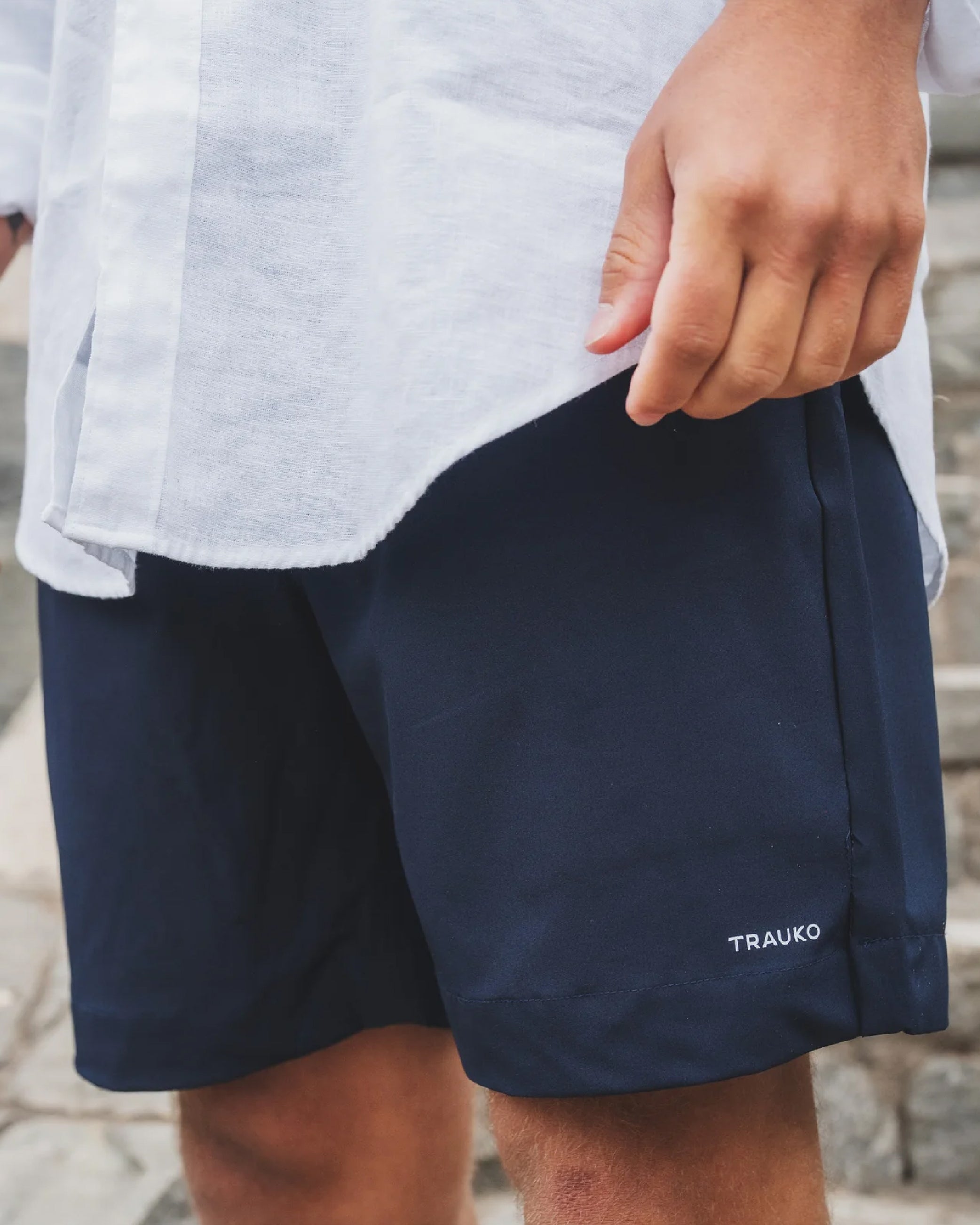 Traje de Baño Liso Navy