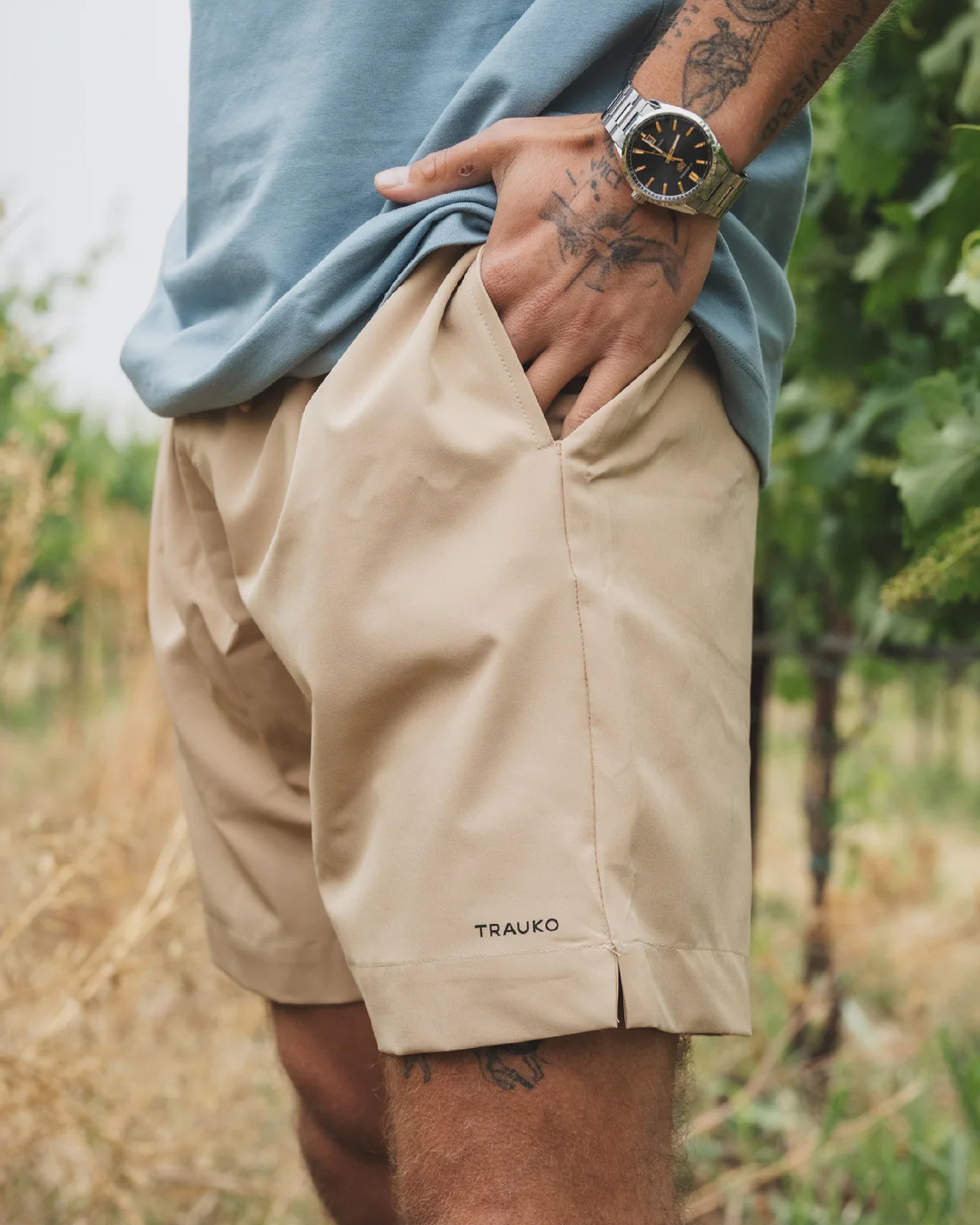 Traje de Baño Liso Beige