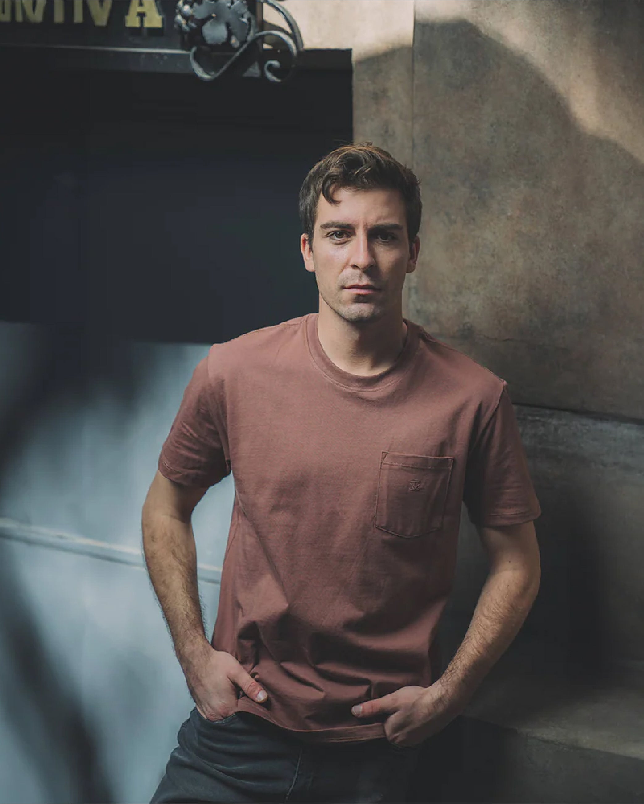 Polera Pocket Terracota - Trauko