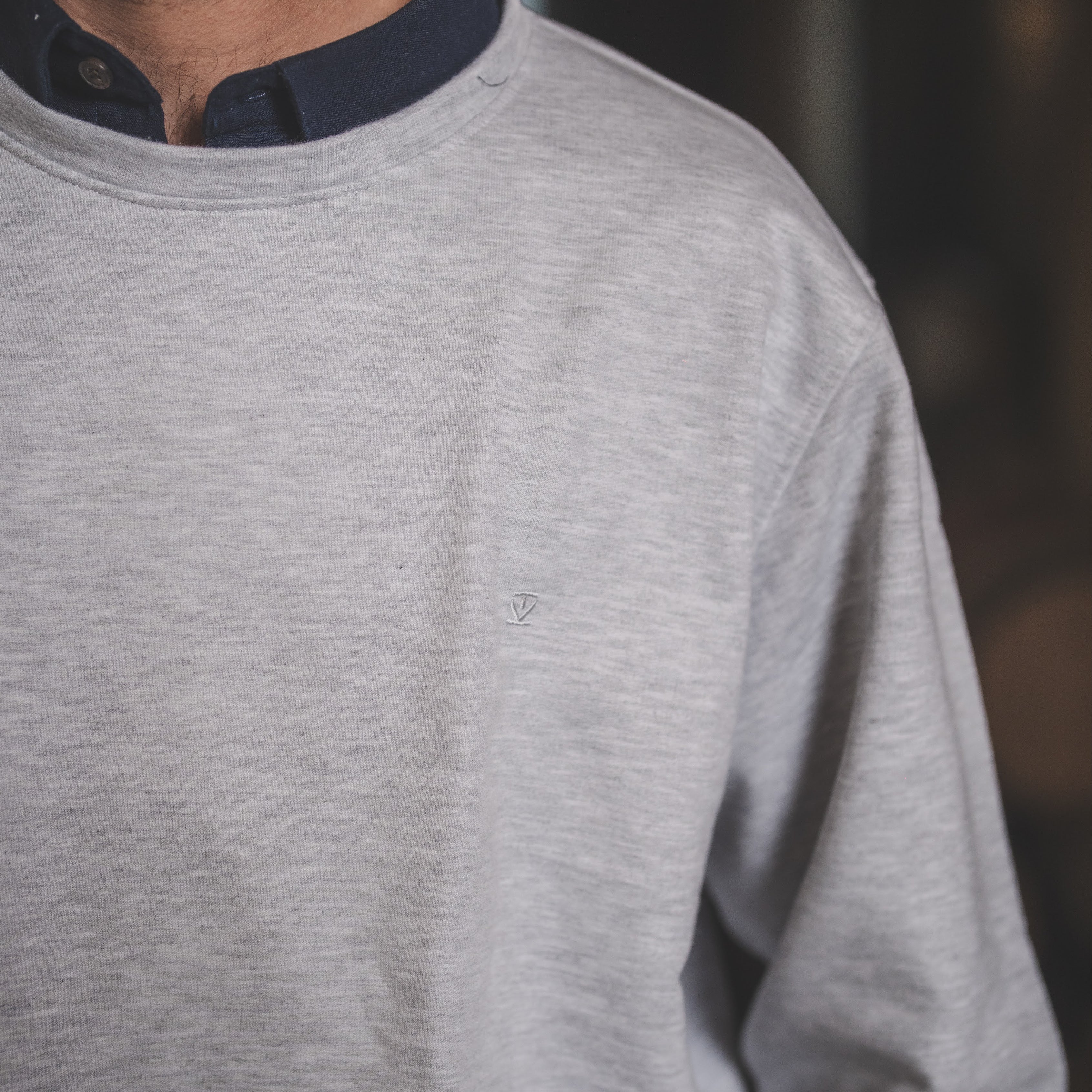 Polerón Crew Gris