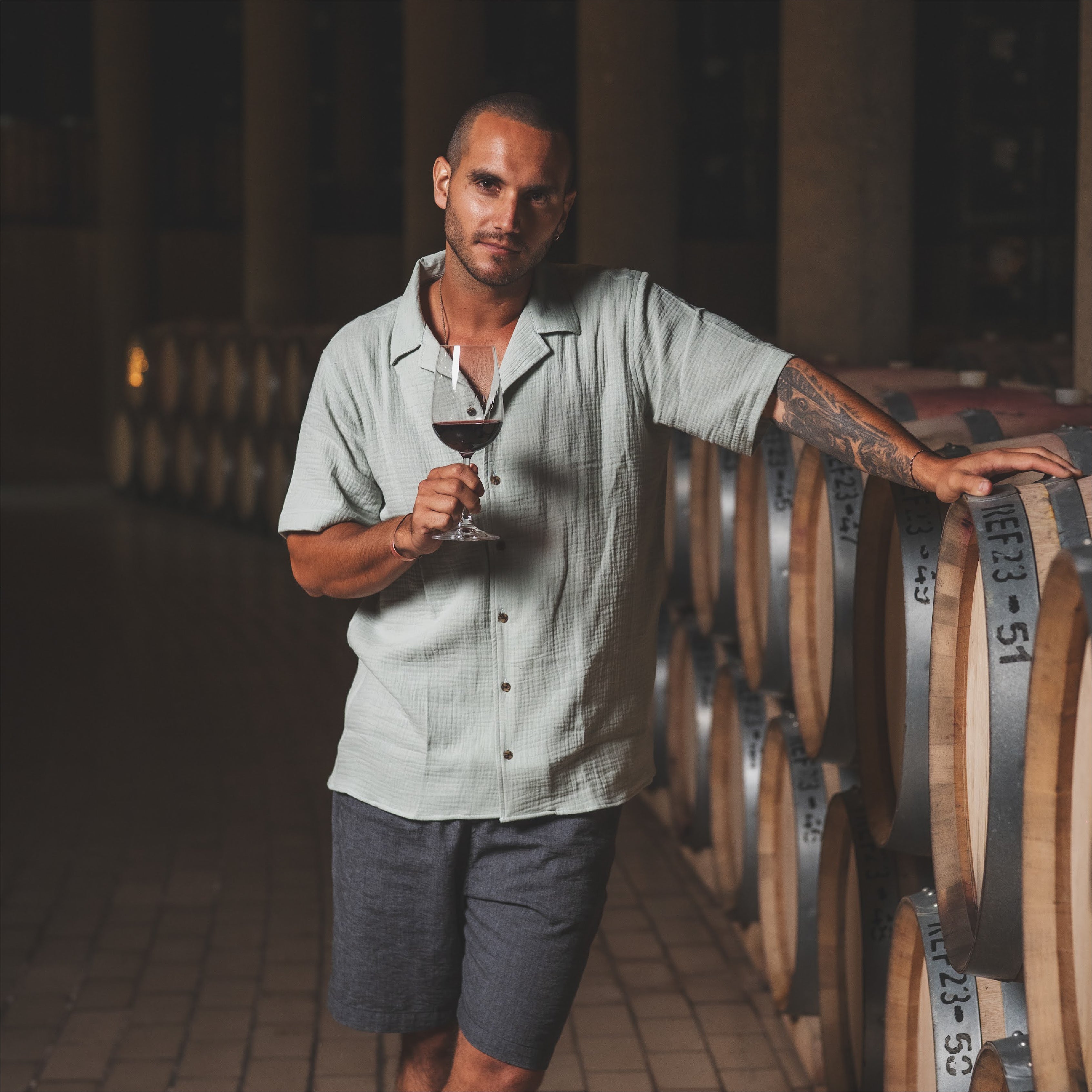 Camisa Waffler Corta Pistacho