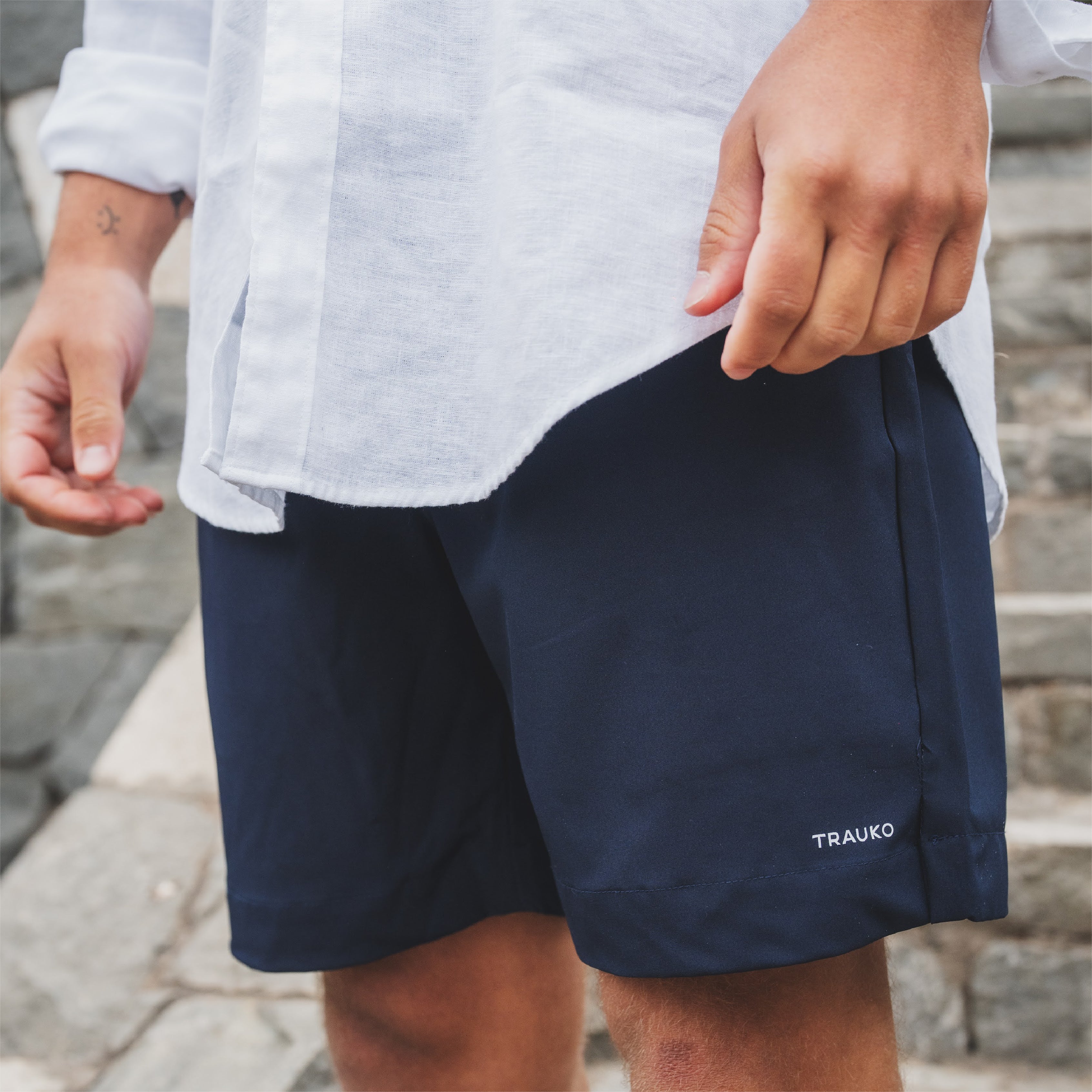 Traje de Baño Liso Navy