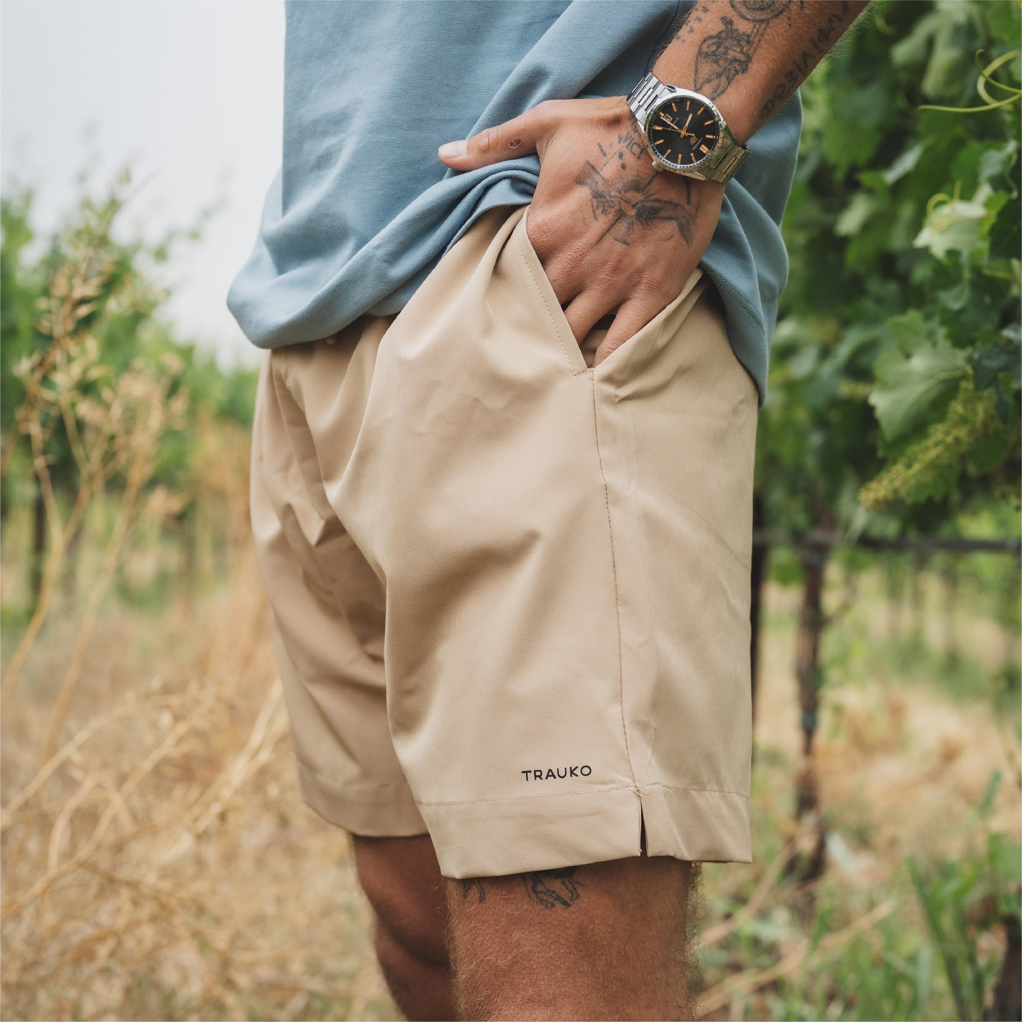 Traje de Baño Liso Beige