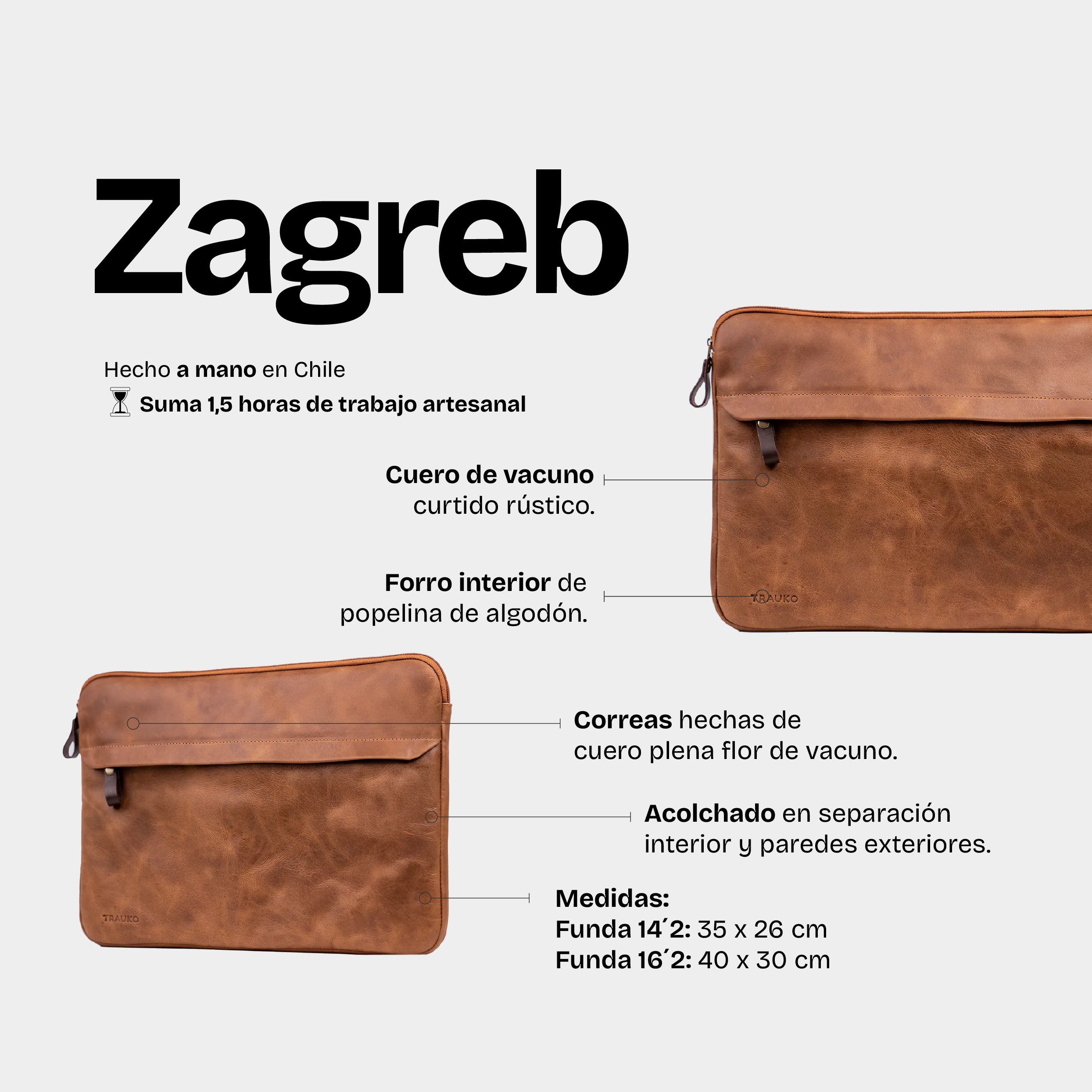 Funda Notebook Zagreb Moca