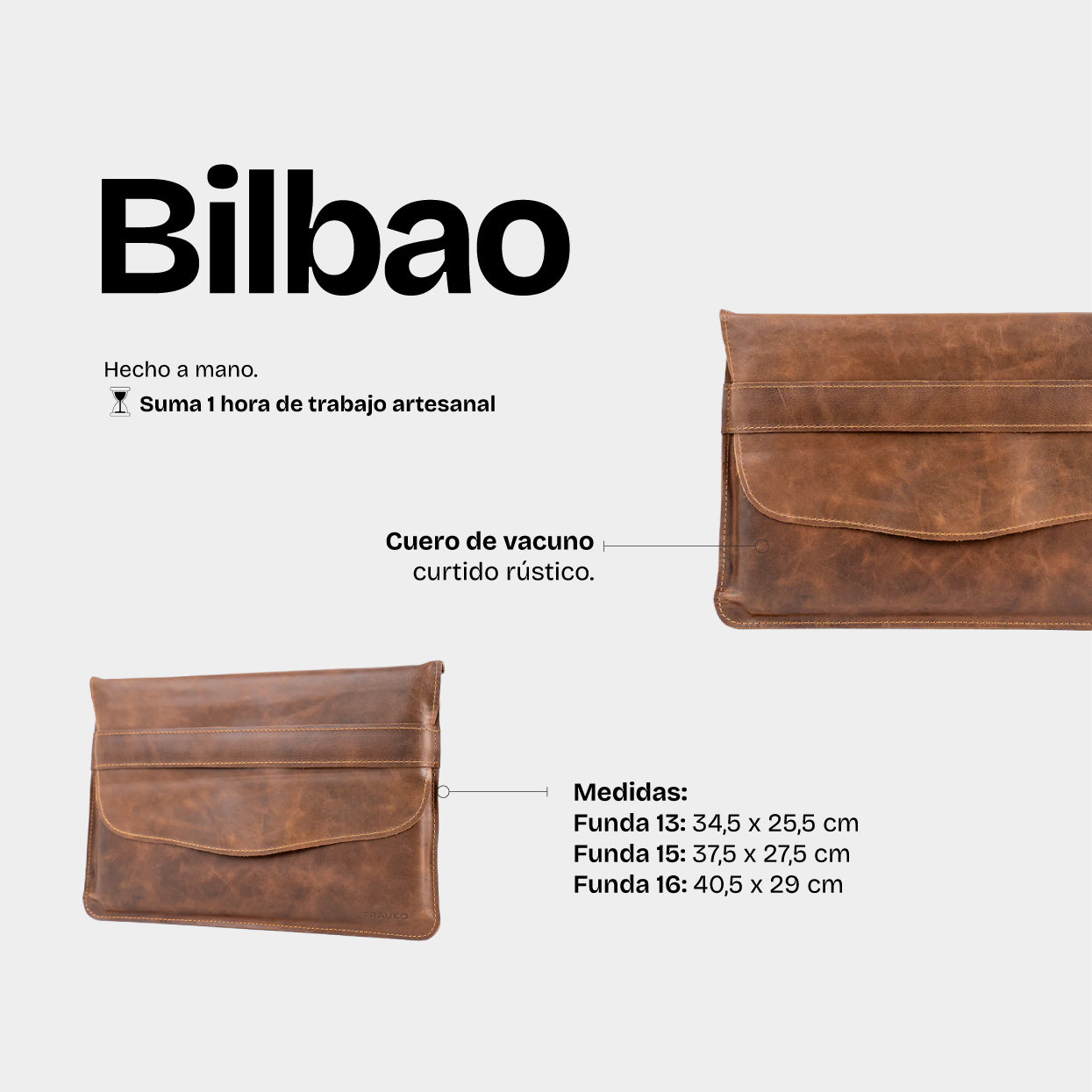Funda Notebook Bilbao Café - Trauko