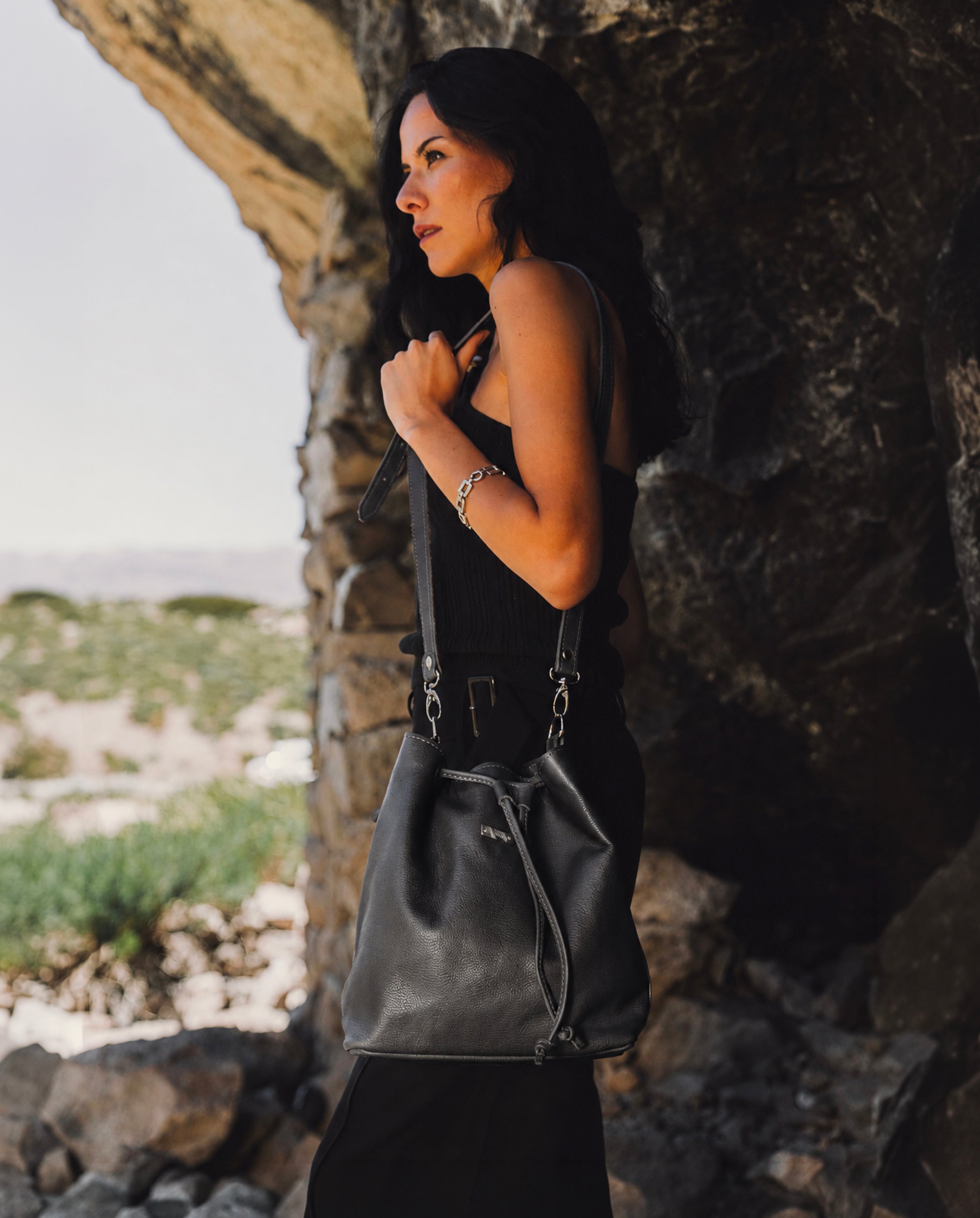 Cartera Amaranto Negro - Galana
