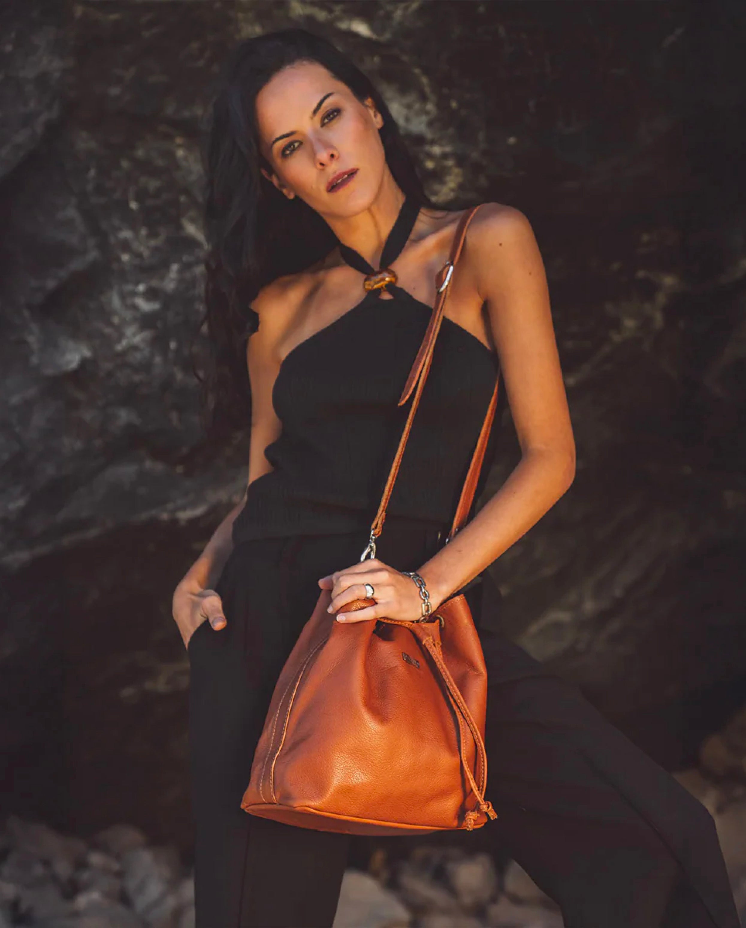 Cartera Amaranto Cognac - Galana