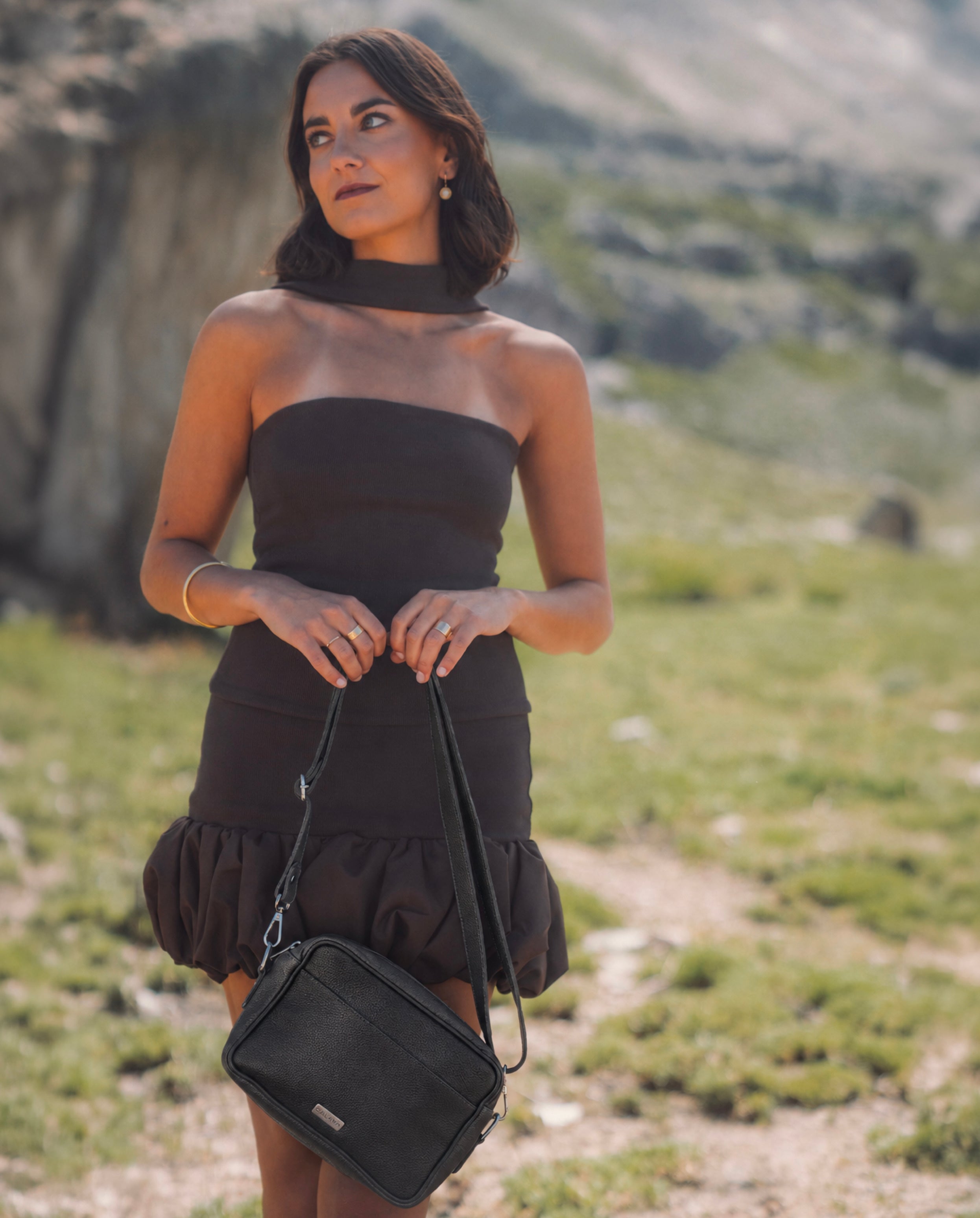 Cartera Jazmín Negro - Galana