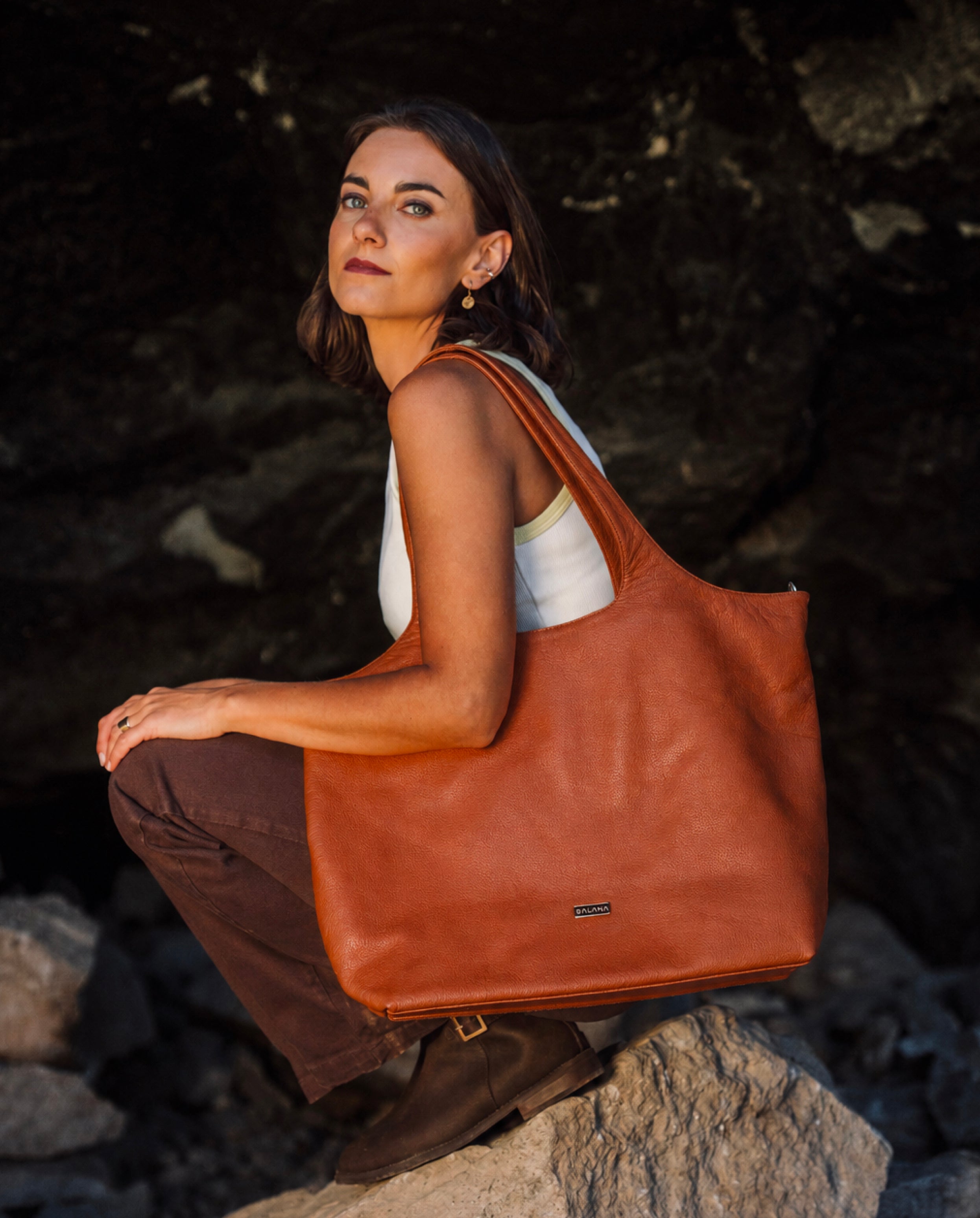 Cartera Malva Cognac - Galana