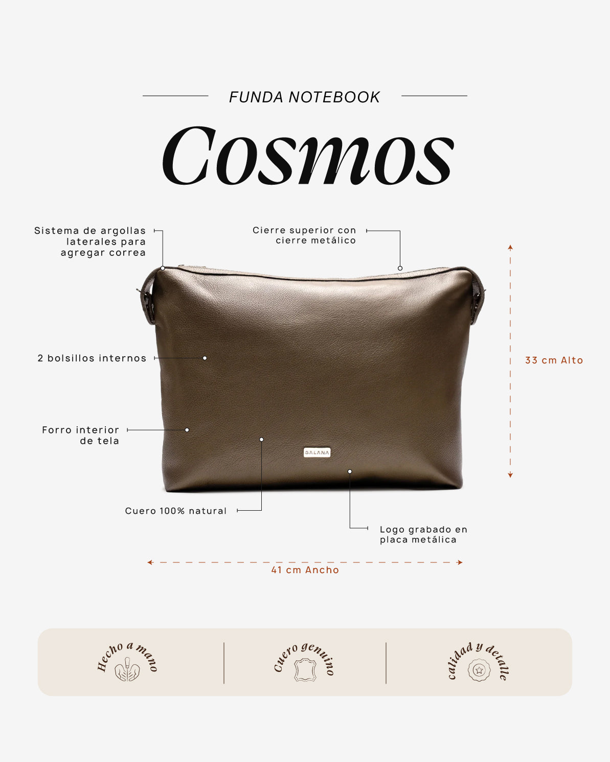 Funda Notebook Cosmos Verde - Galana